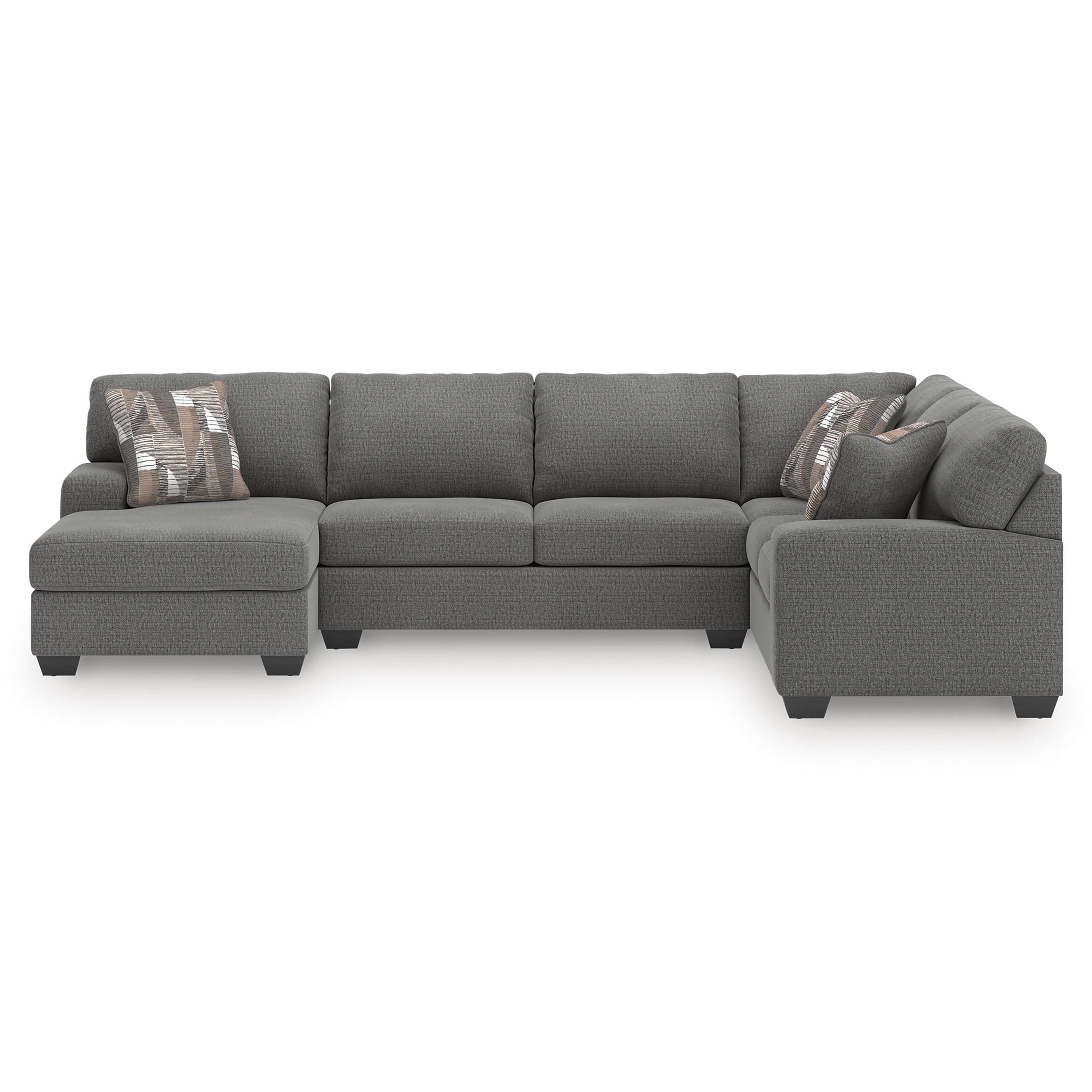 Newellen Fabric 3-Piece Sectional Sofa w/Left Chaise