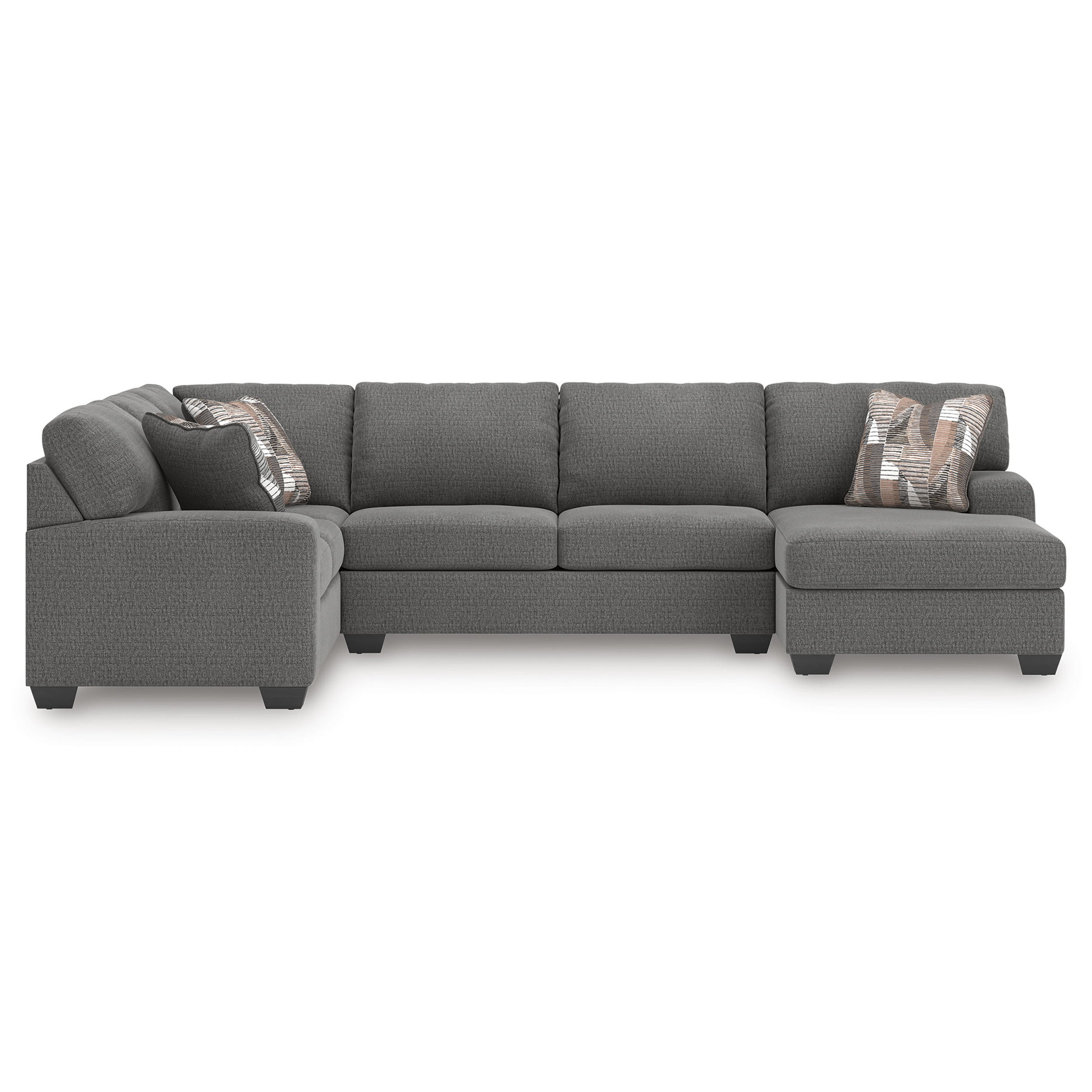 Newellen Fabric 3-Piece Sectional Sofa w/Right Chaise