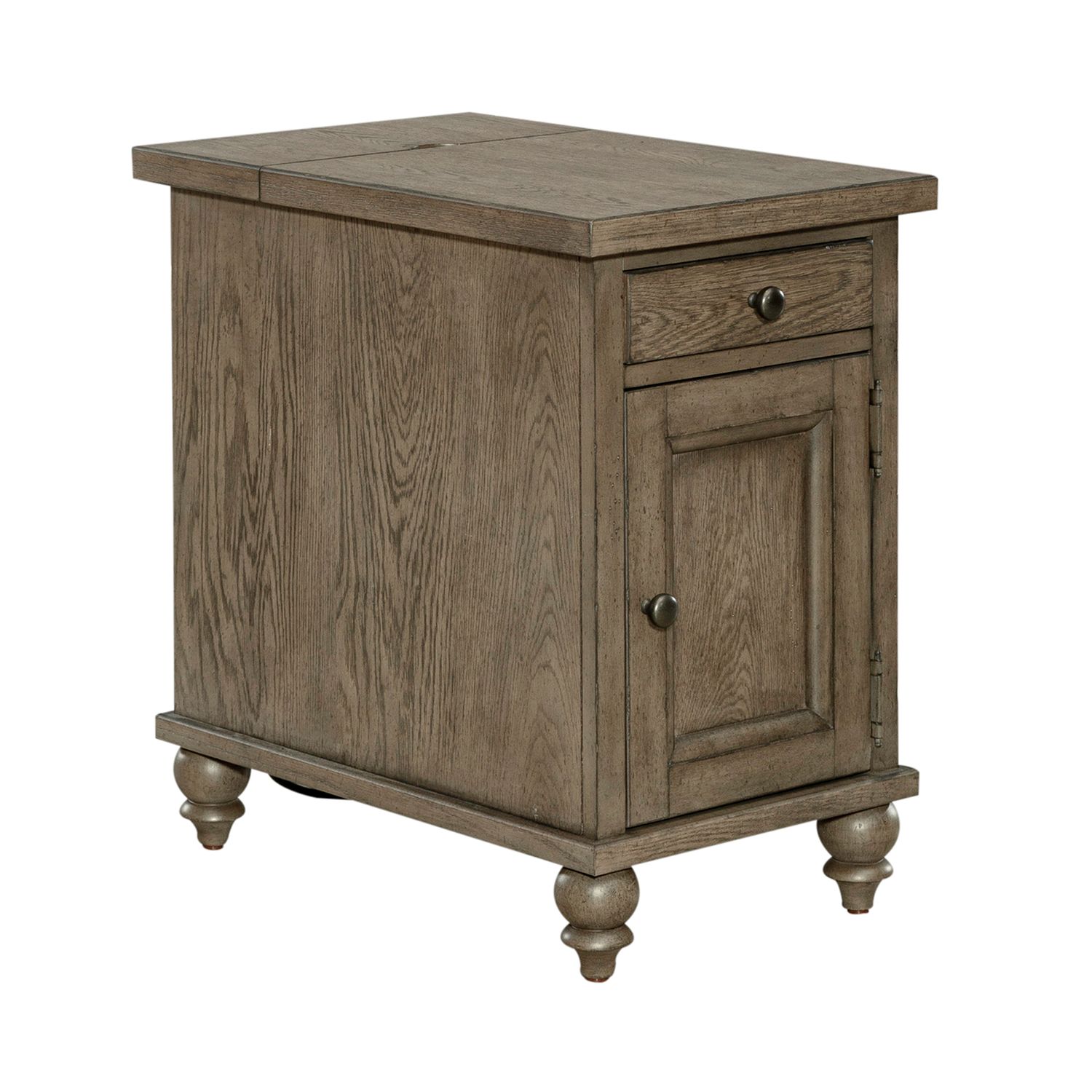 Americana Farmhouse Wood Cocktail Table Set with Shelf