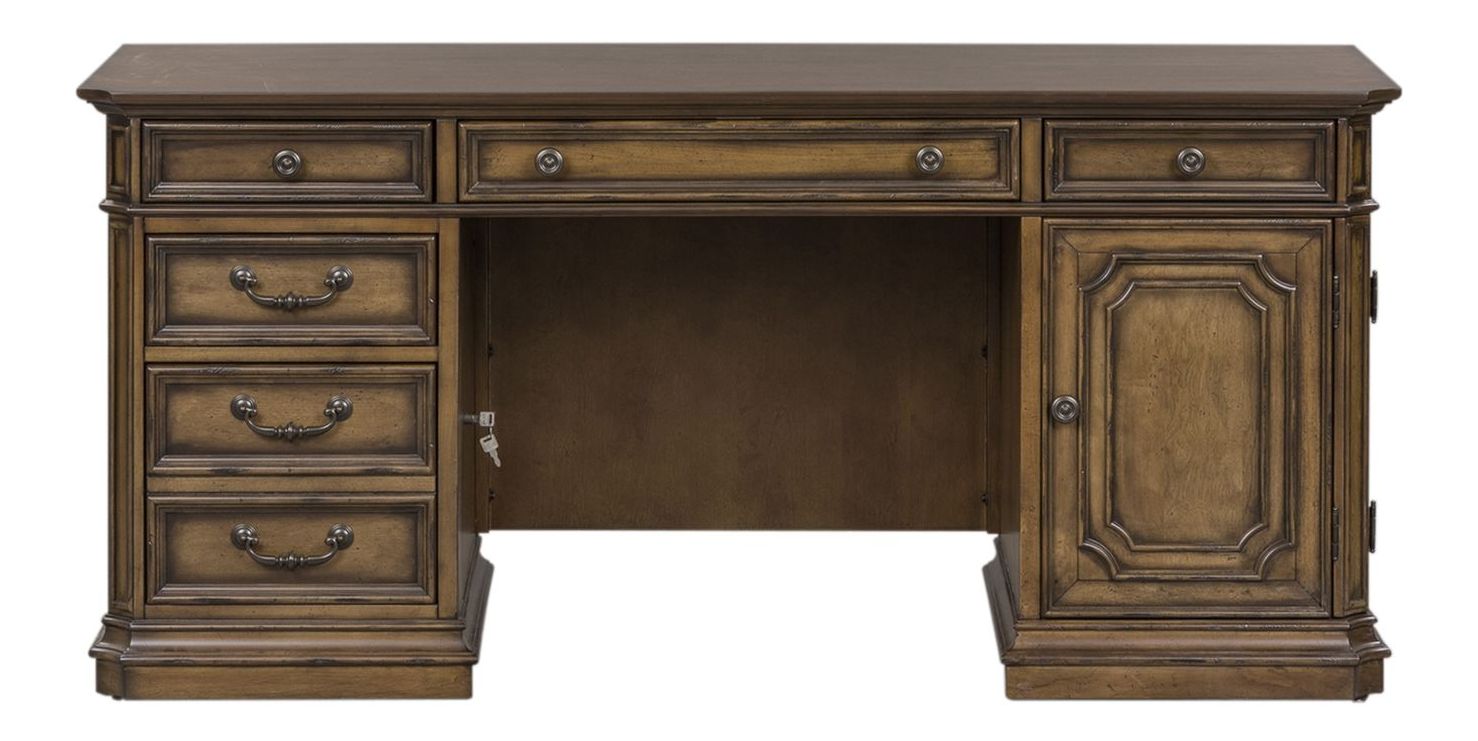 Amelia Wood 6-Drawer 1-Door Credenza