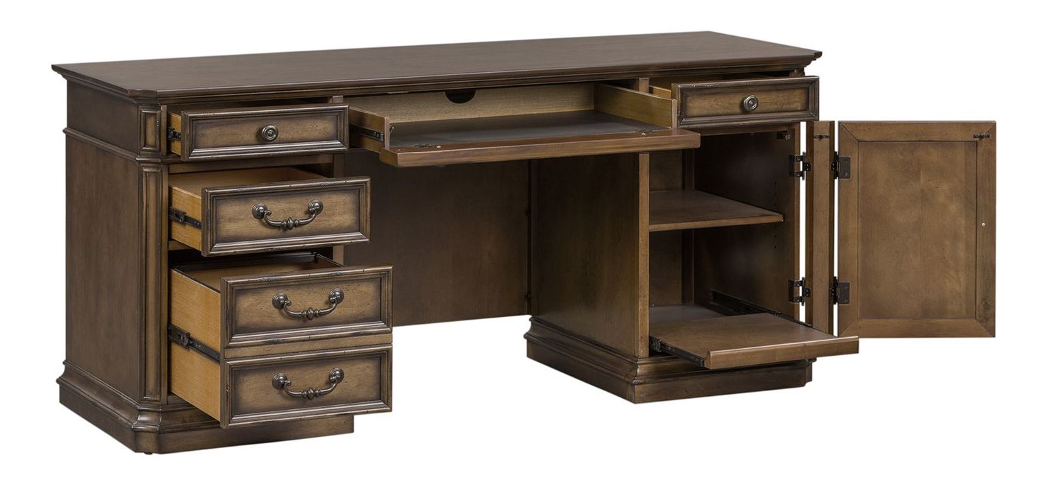 Amelia Wood 6-Drawer 1-Door Credenza