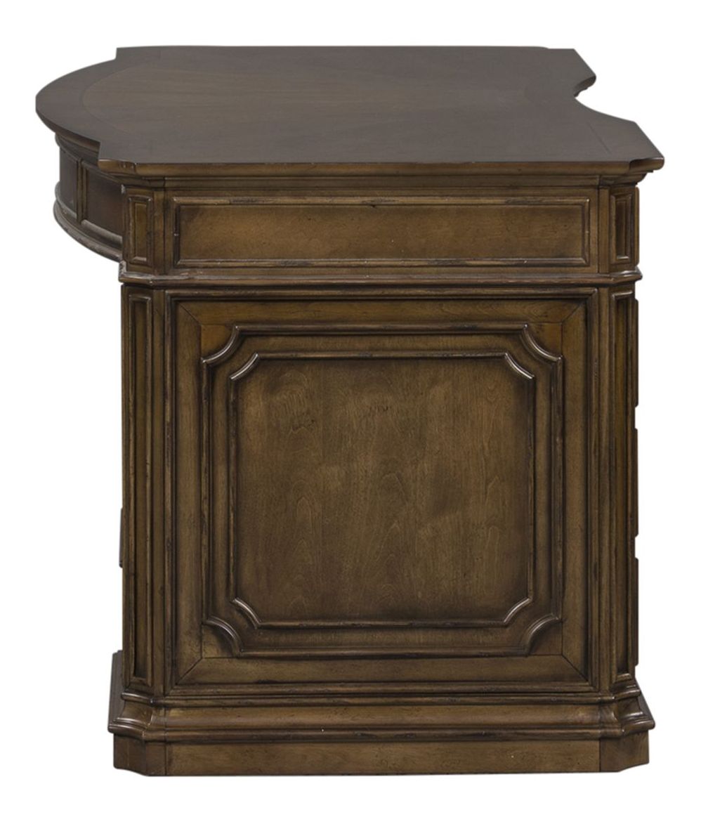 Amelia Rectangular Wood 9-Drawer Jr Executive Desk