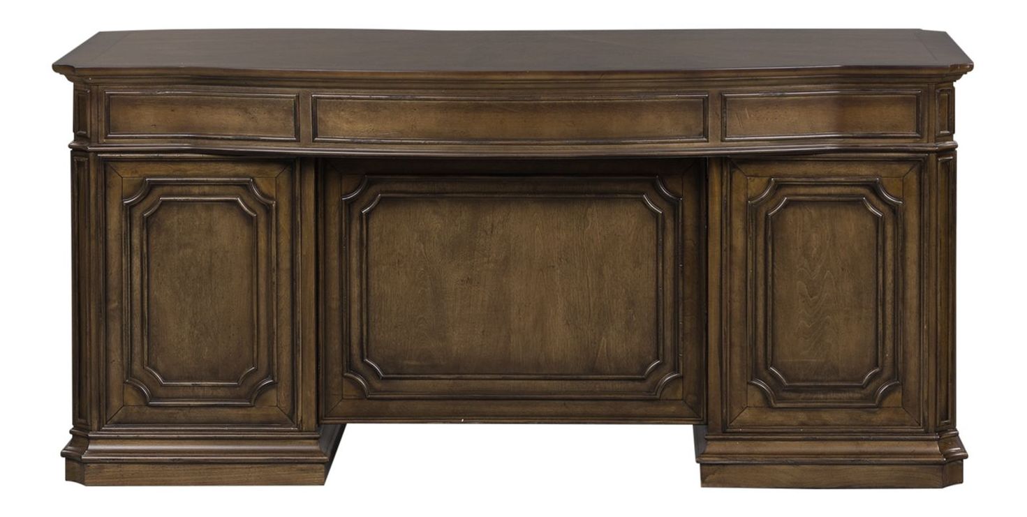 Amelia Rectangular Wood 9-Drawer Jr Executive Desk