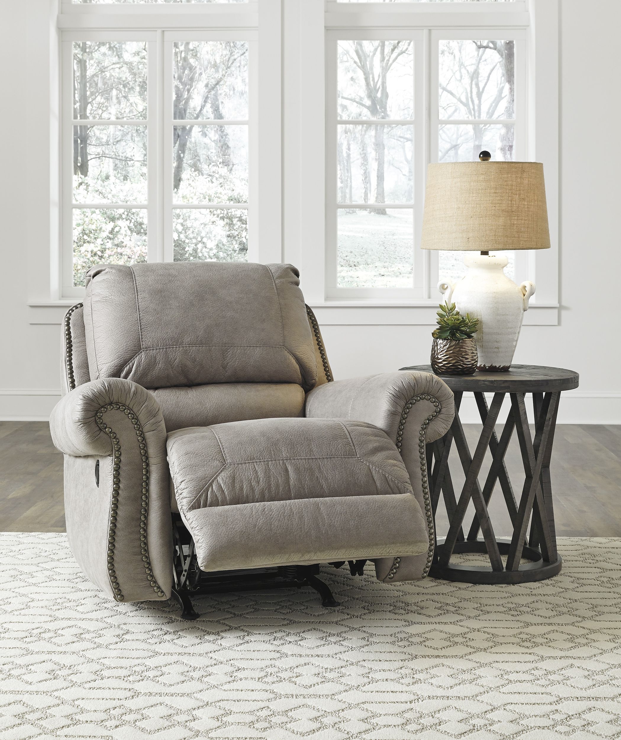 Olsberg Faux Leather Recliner by Ashley