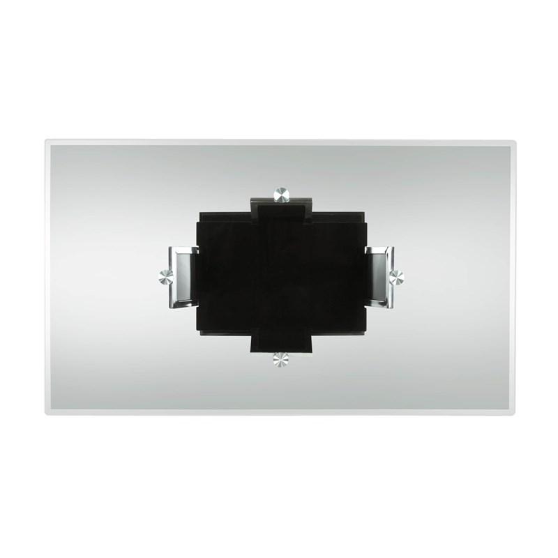 Glenview Glass/Lacquer/Wood Dining Table