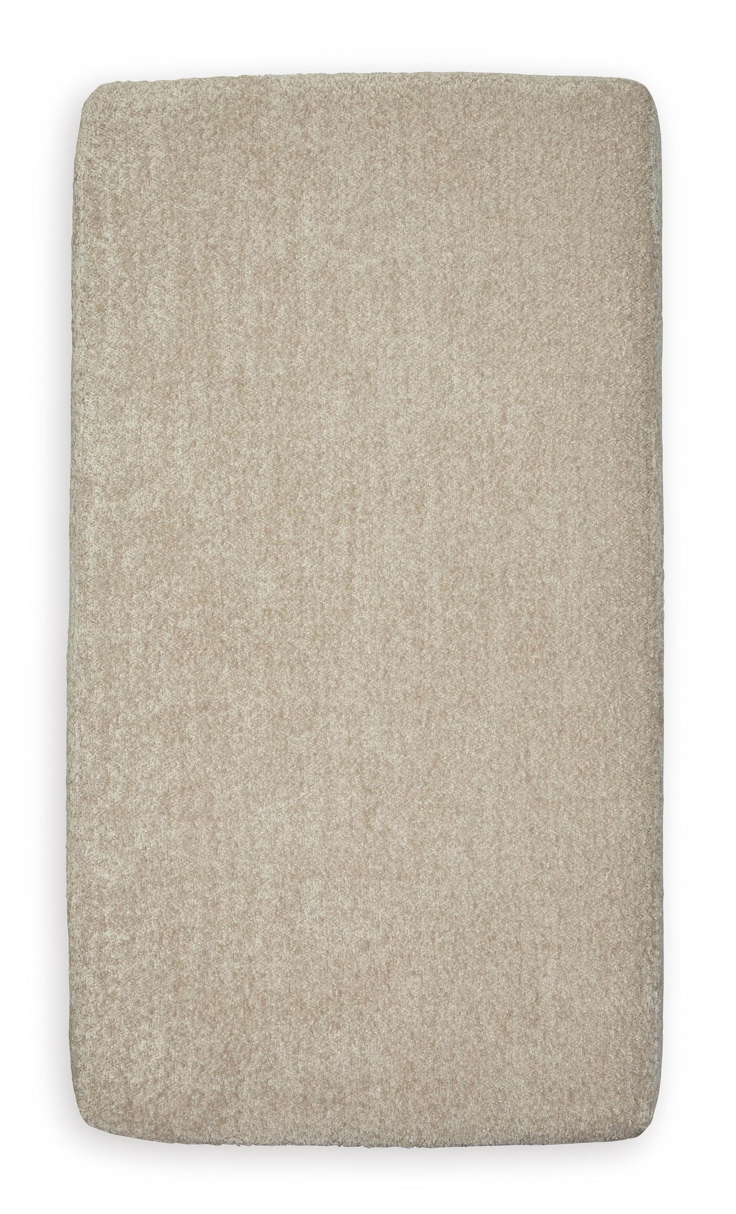 Rawcliffe 40" Square Oversized Accent Ottoman - Parchment Cream Textured Polyester