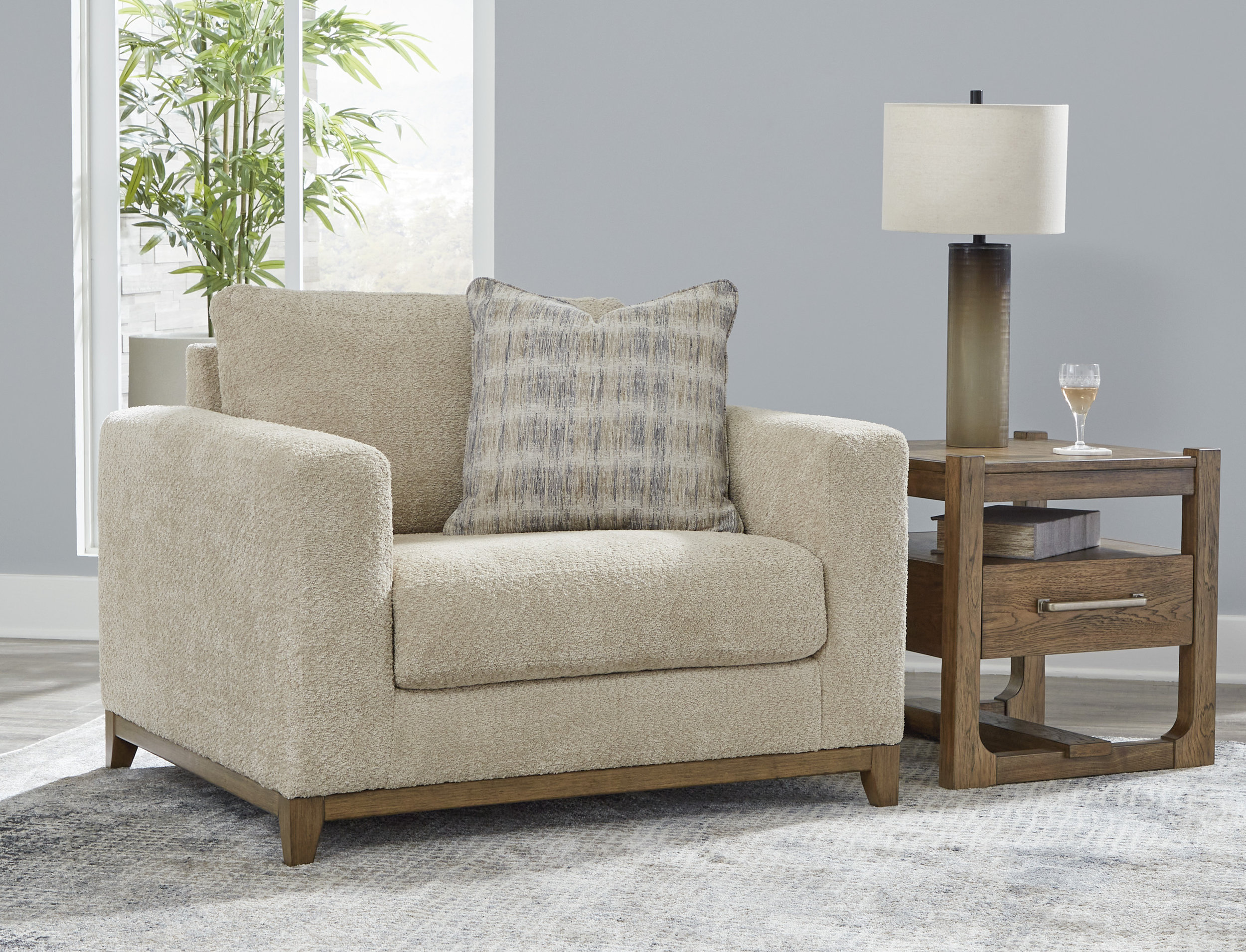 Parklynn Polyester Chair & a Half