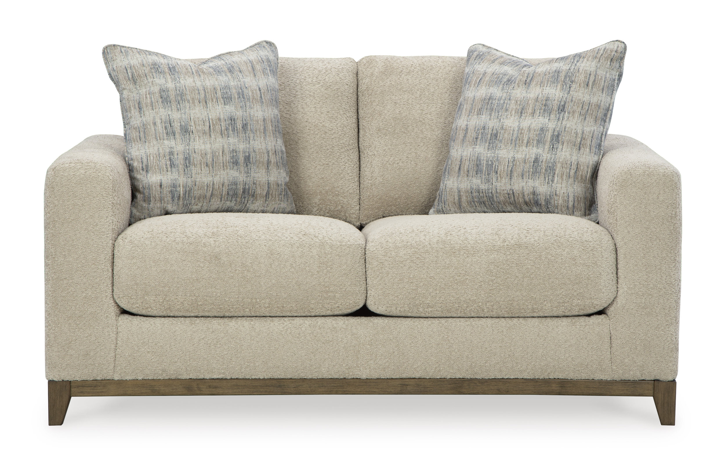 Parklynn Transitional Loveseat | Desert Neutral Upholstery