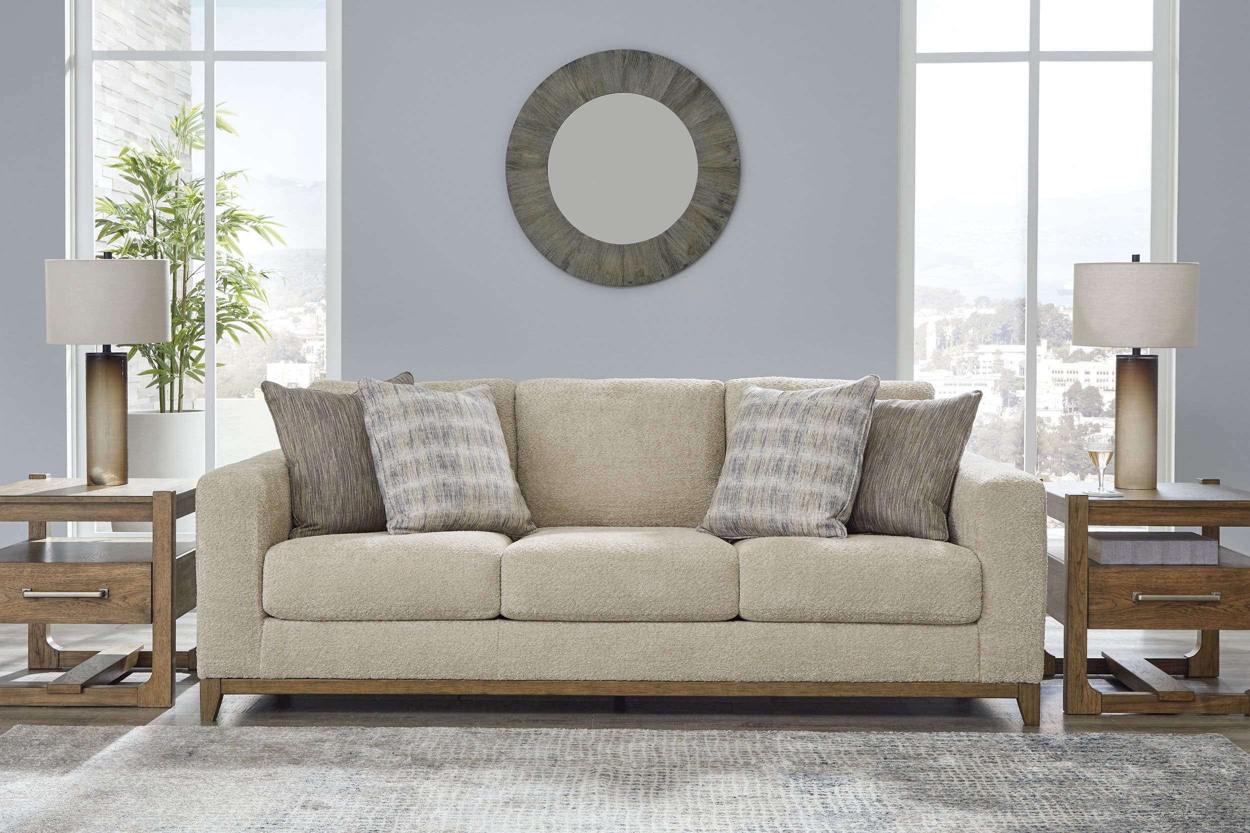Parklynn Polyester Sofa