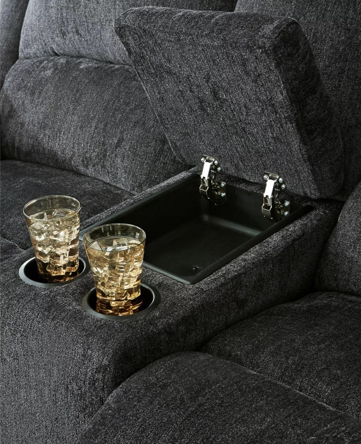 Draycoll Polyester Manual Reclining Loveseat w/Console