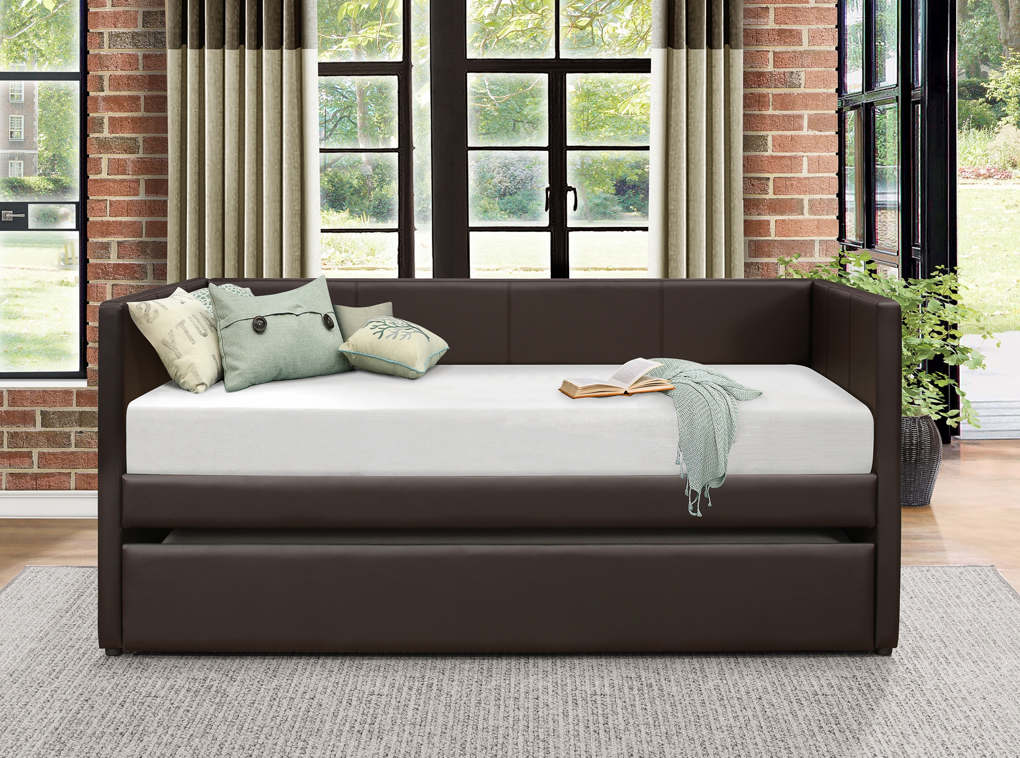 Adra Leatherette Daybed