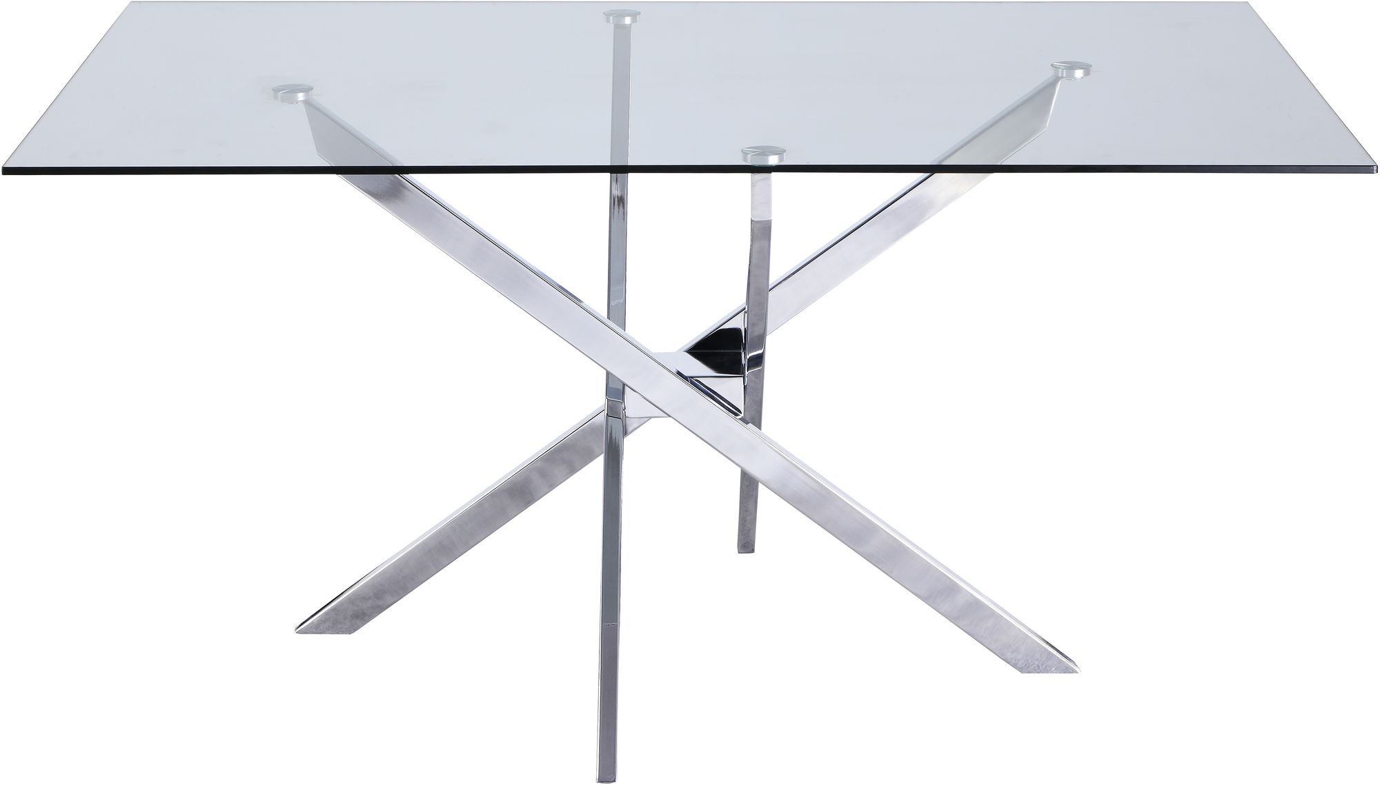 Xander 60" Rectangular Glass Dining Table