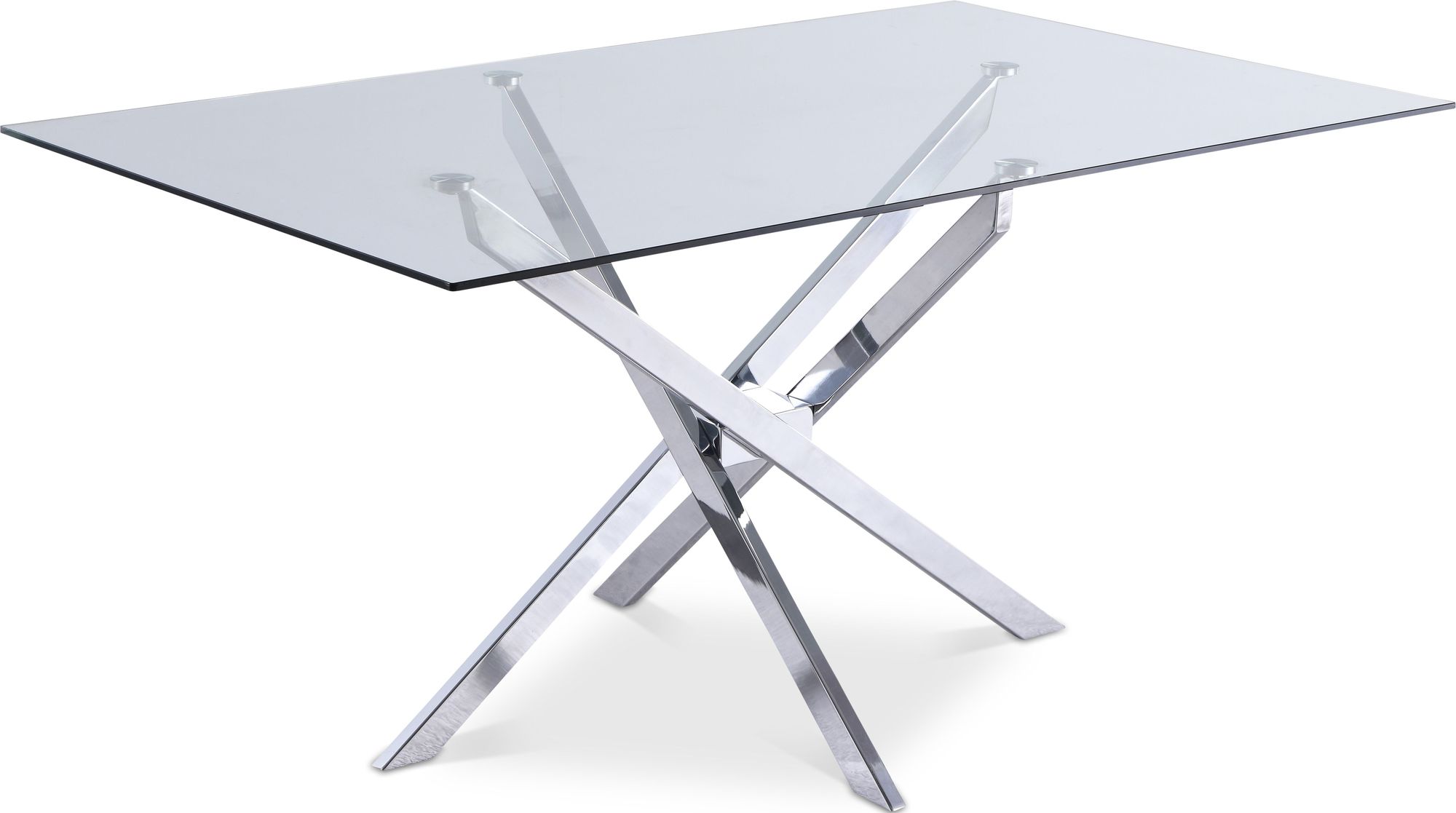 Xander 60" Rectangular Glass Dining Table