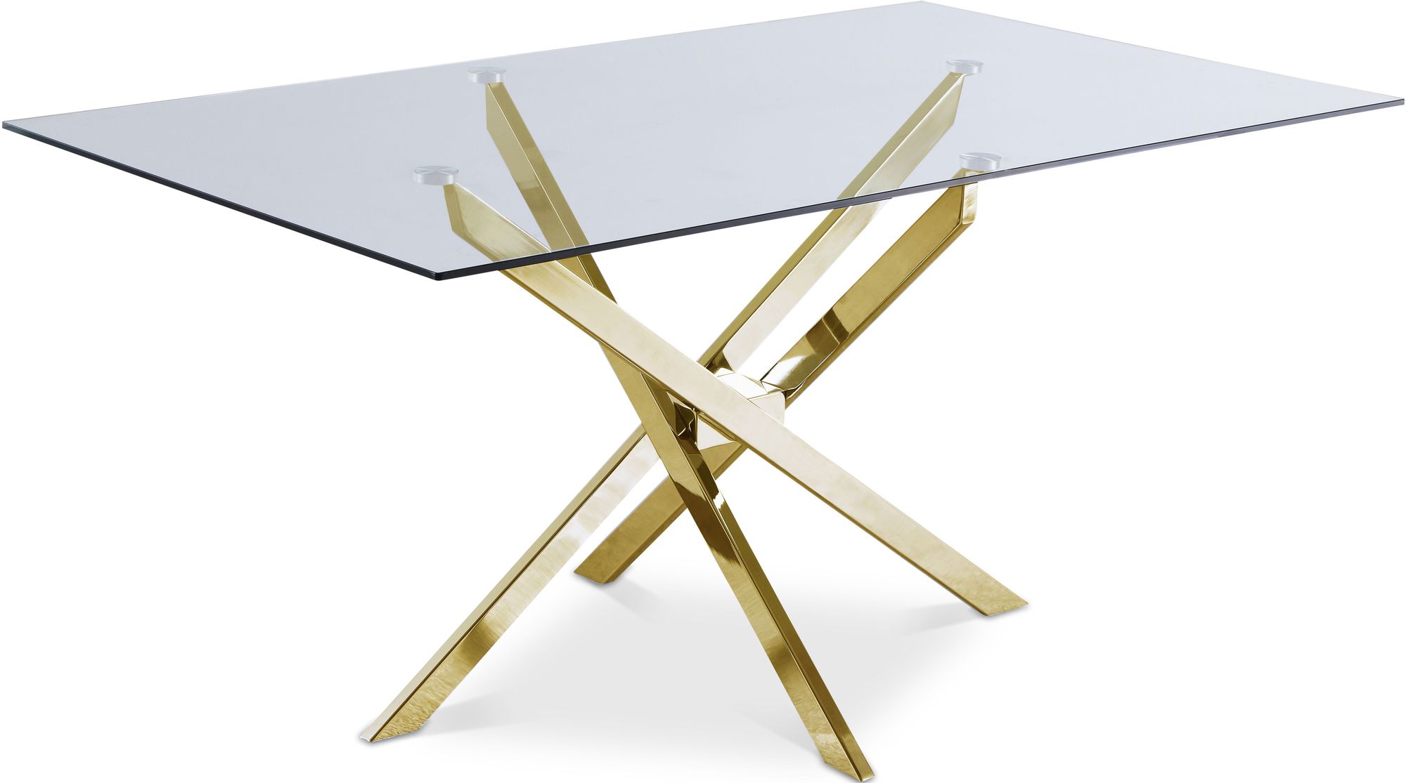 Xander 60" Rectangular Glass Dining Table