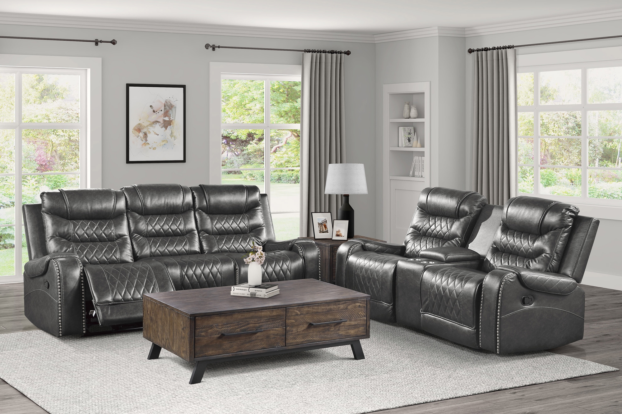 Putnam Manual Reclining Living Room Set