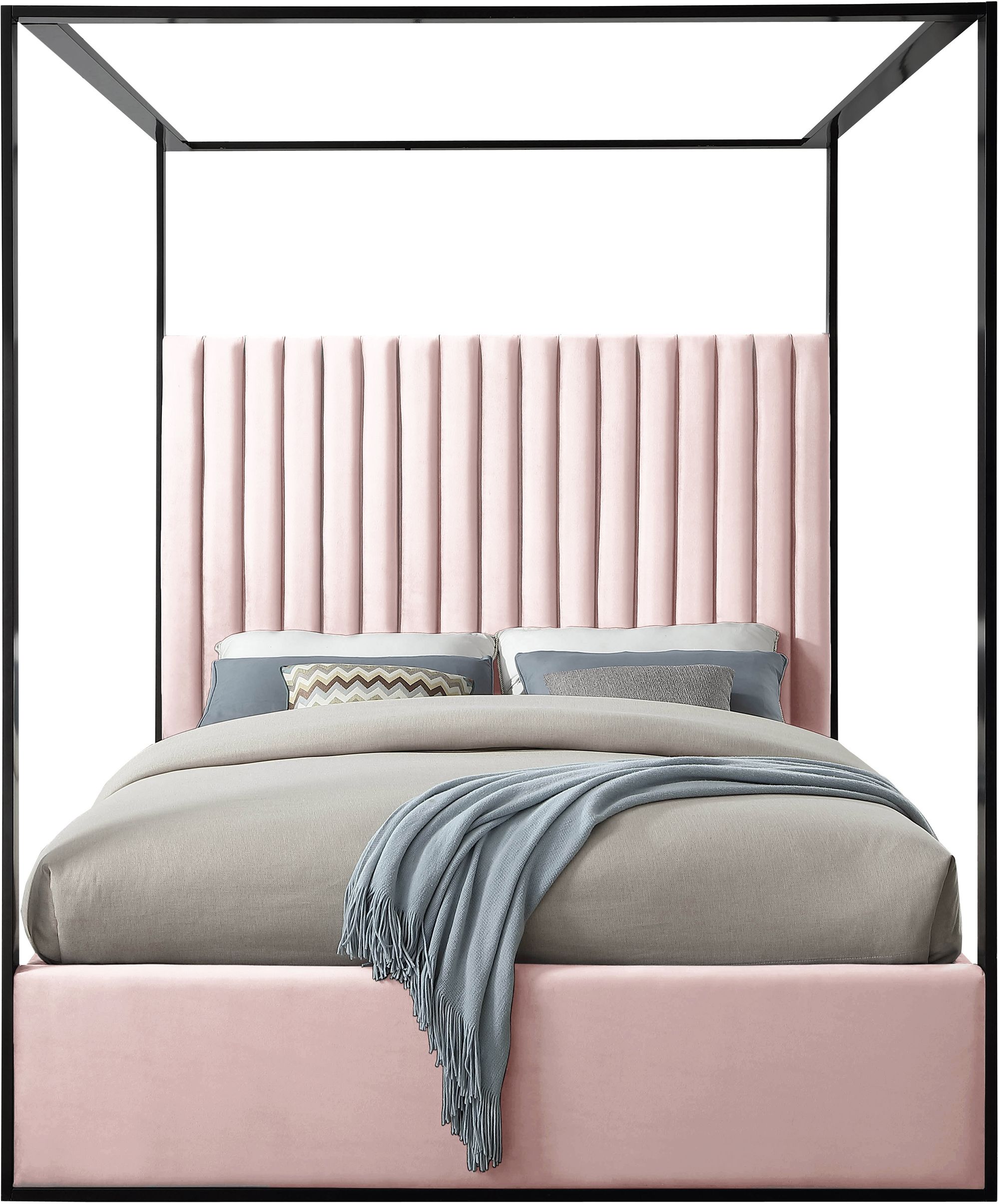 Jax Velvet Queen Size Bed