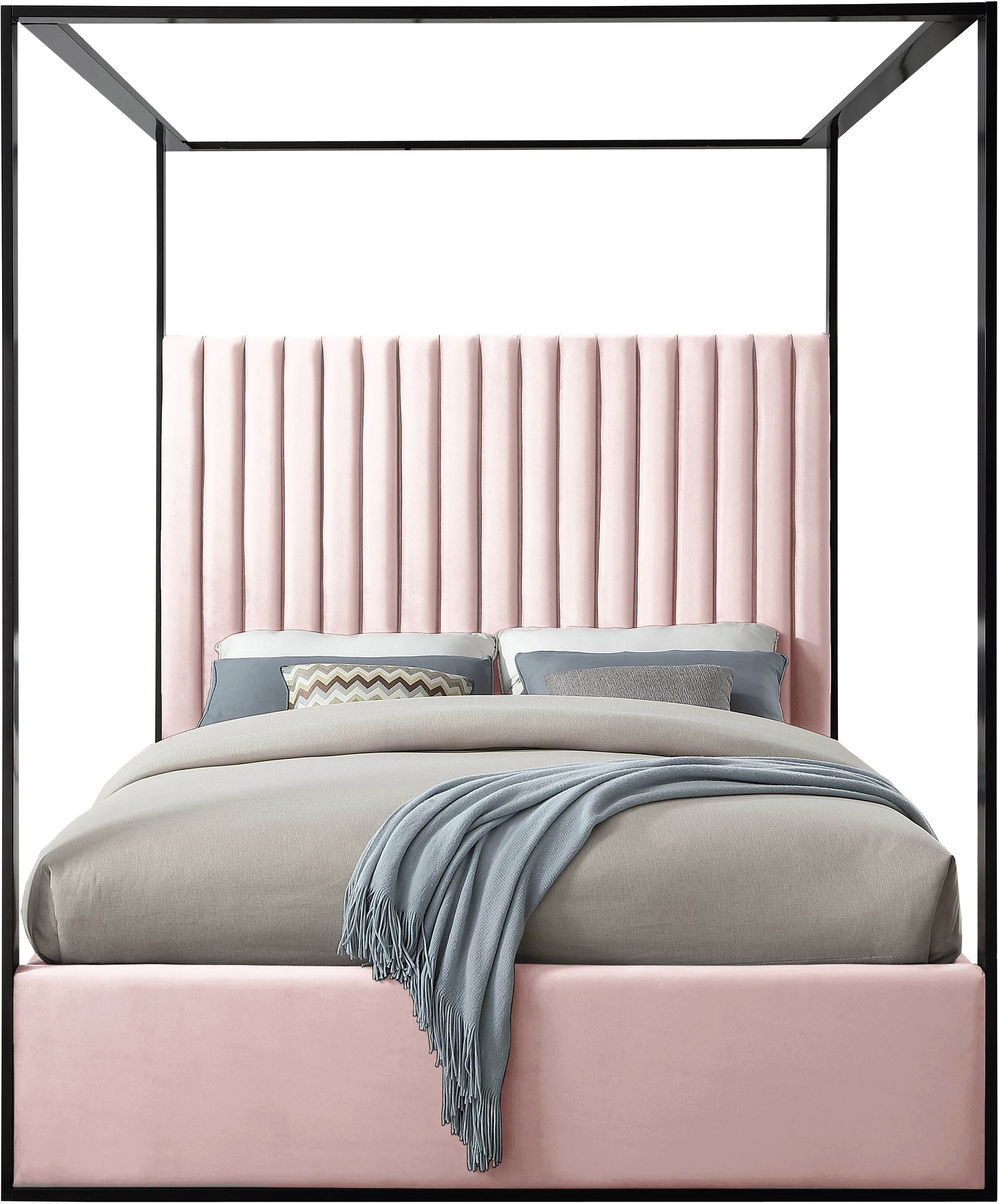 Jax Velvet Canopy Bed