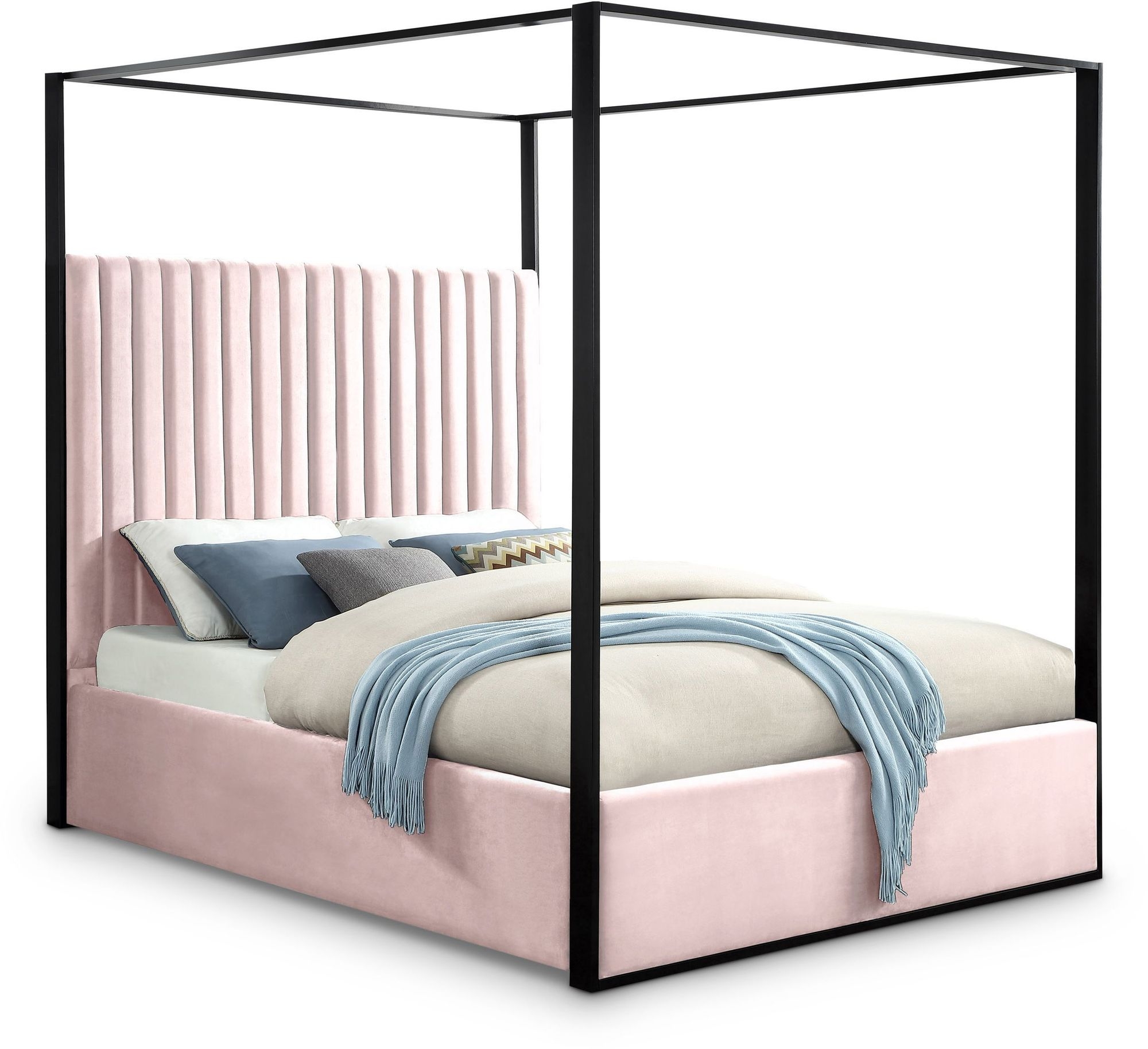 Jax Velvet Canopy Bed