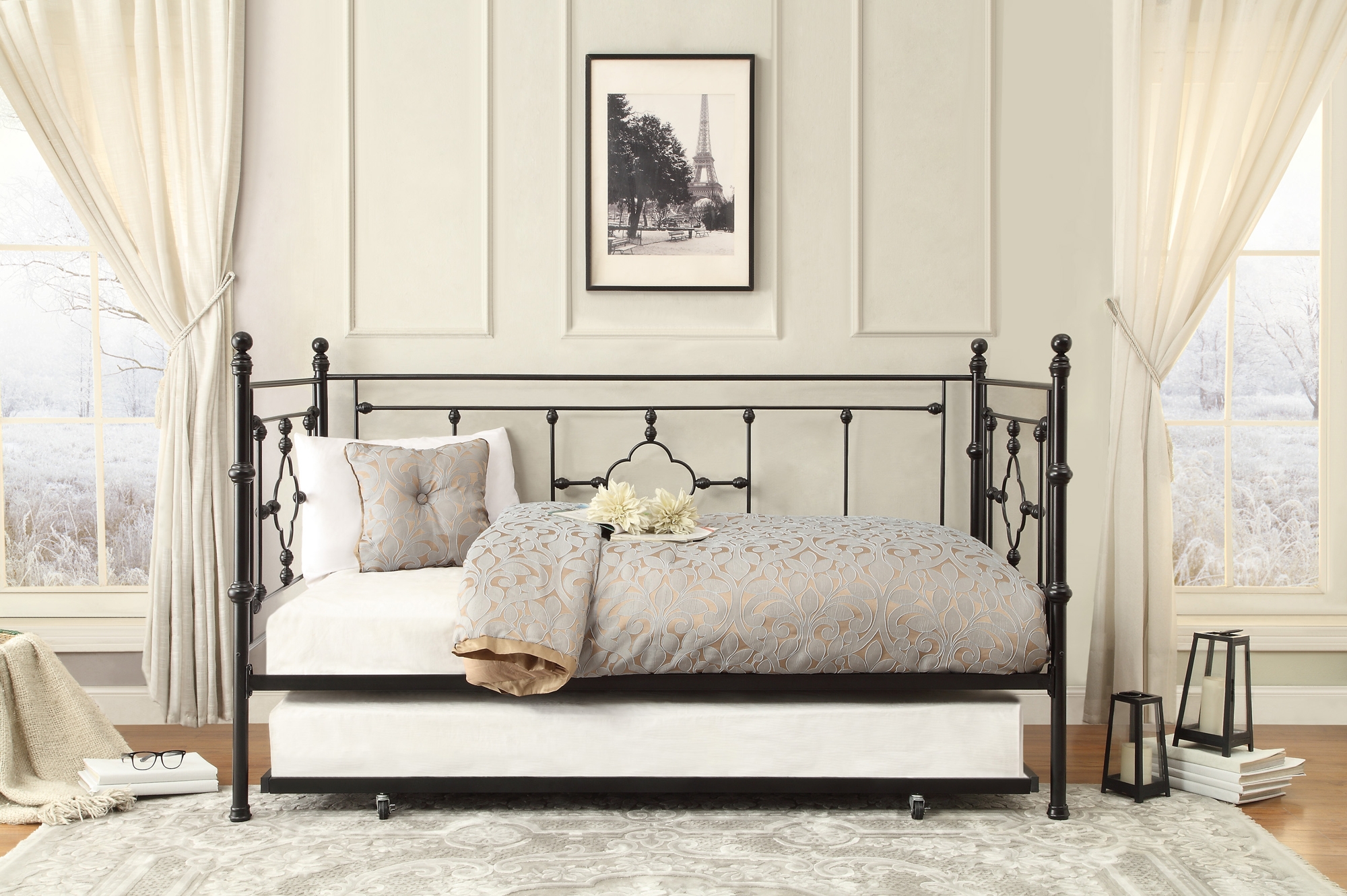 Auberon Metal Daybed w/Trundle