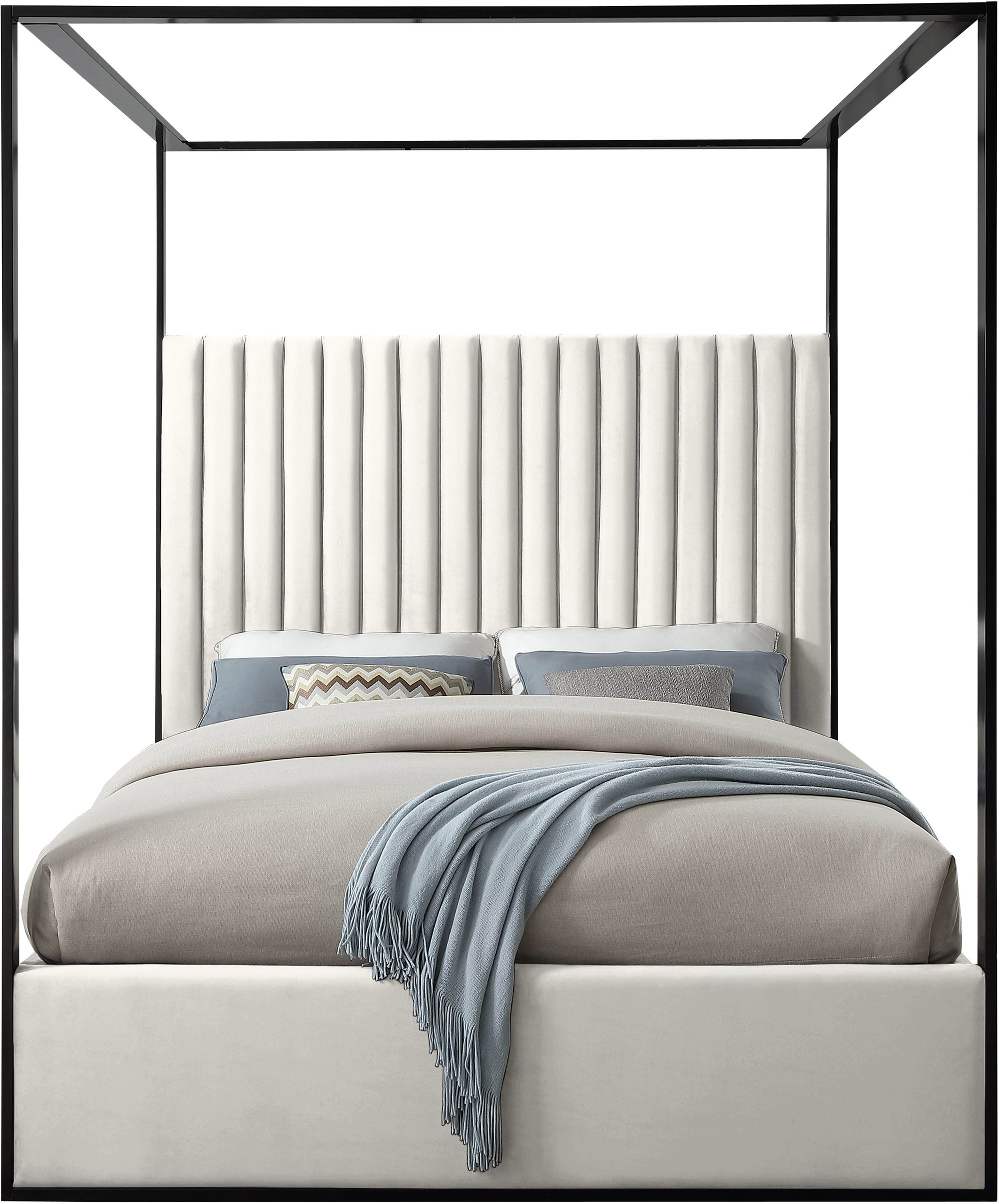 Jax Velvet Queen Size Bed