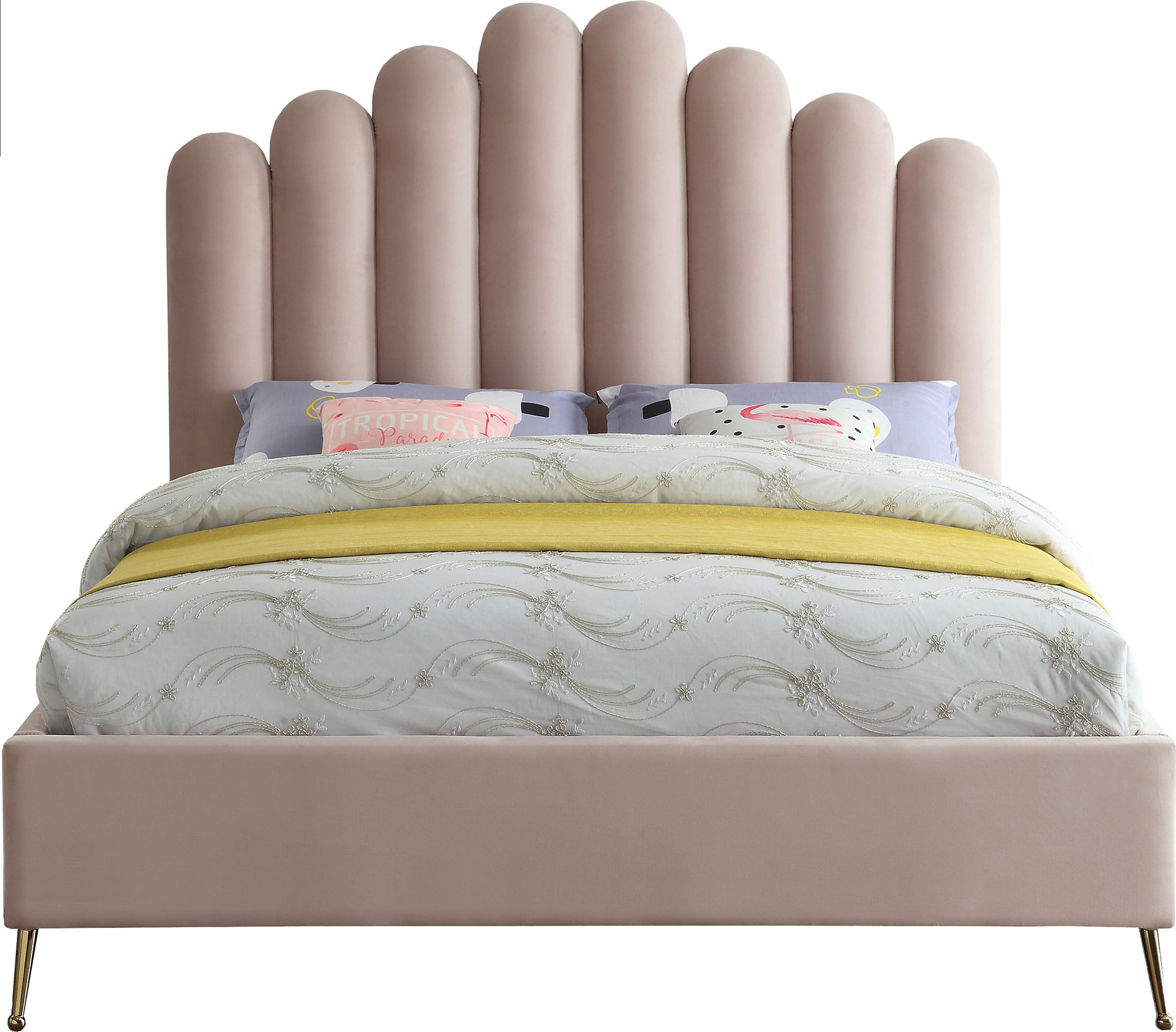 Lily Velvet Full Size Bed