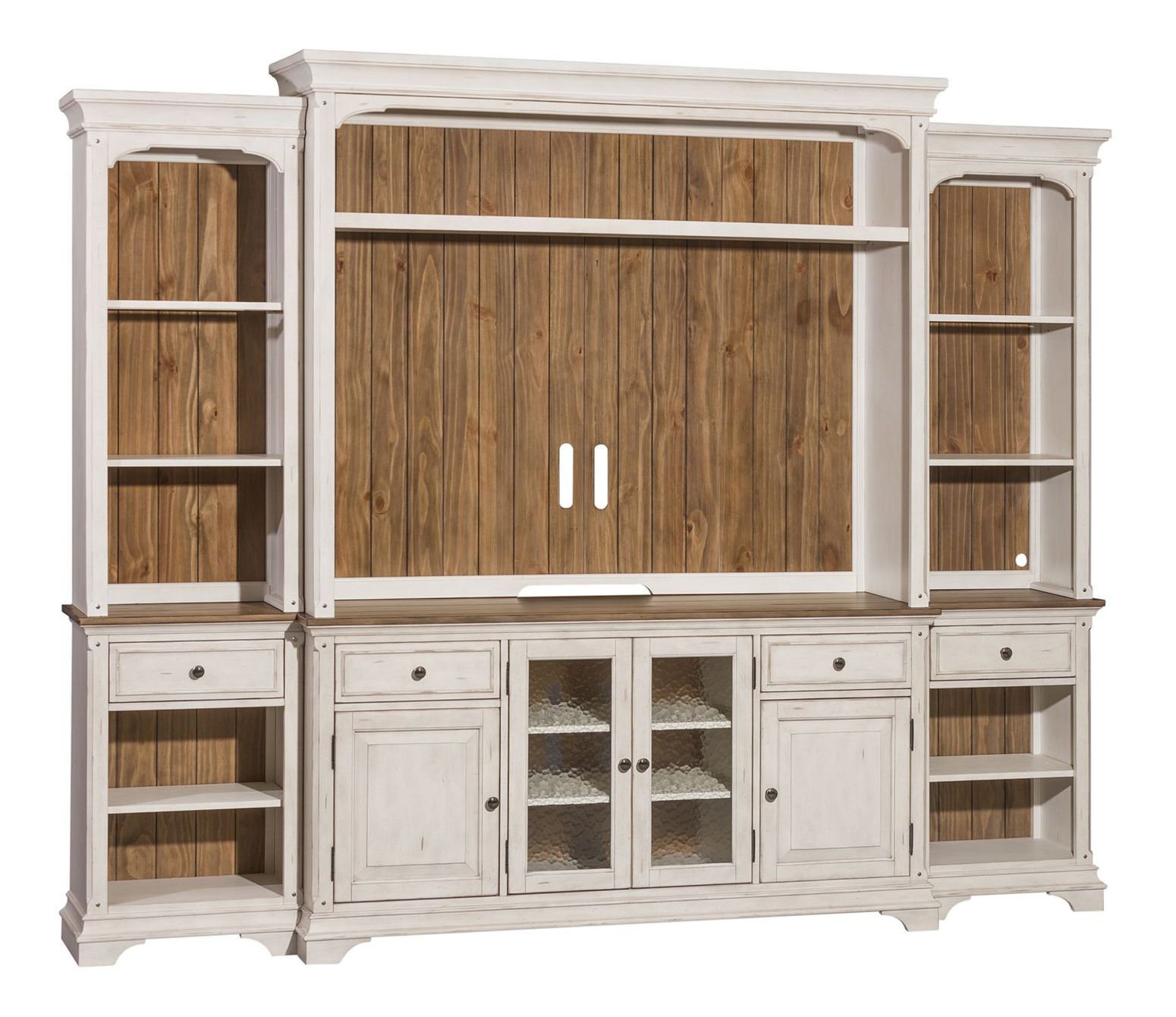 Morgan Creek Square Cocktail Table Set | Antique White | Liberty