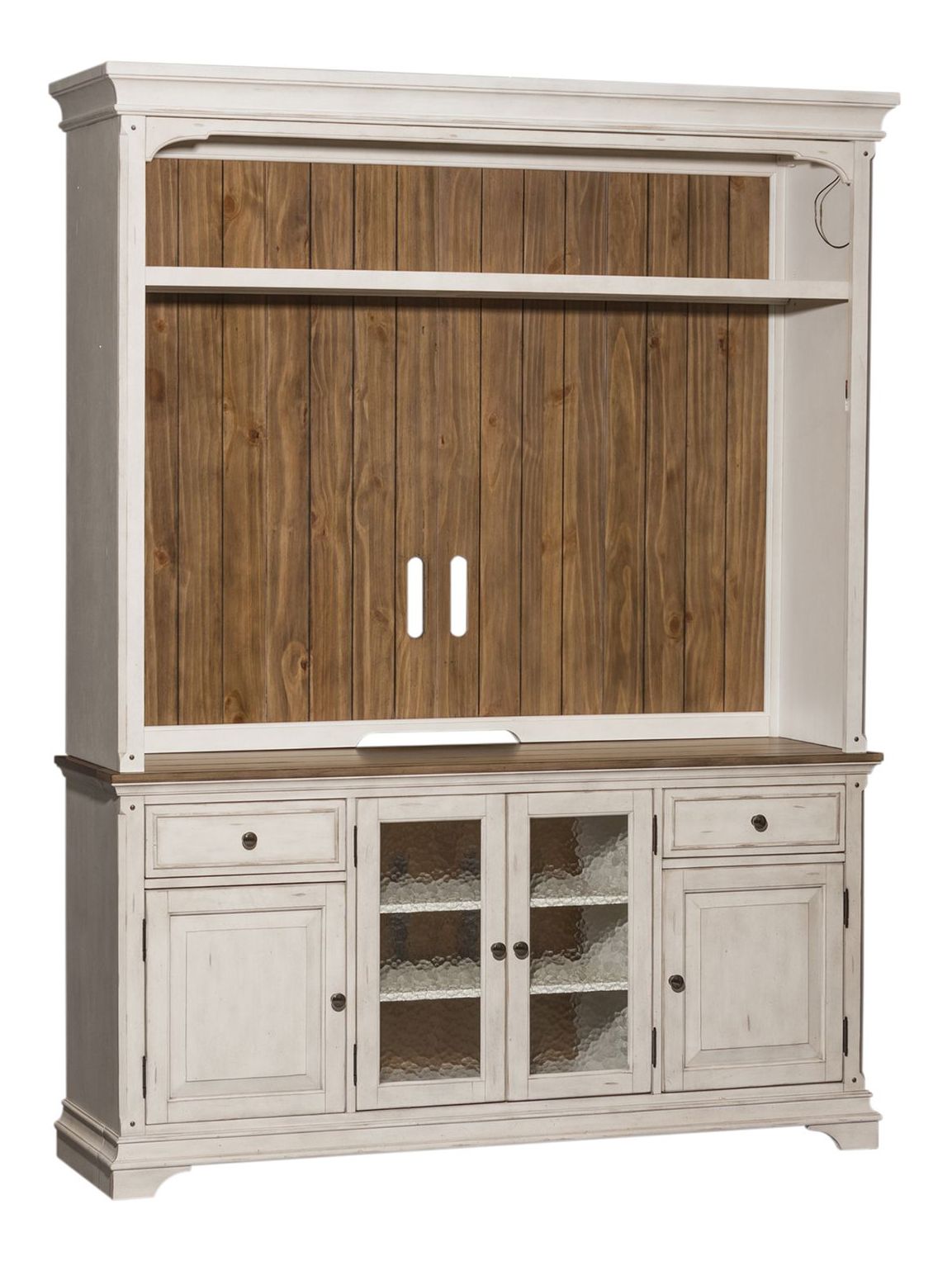 Morgan Creek Square Cocktail Table Set | Antique White | Liberty