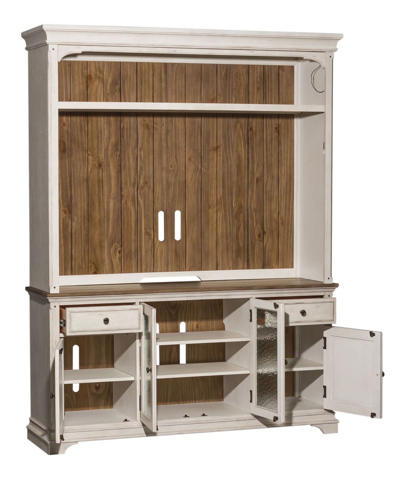 Morgan Creek Square Cocktail Table Set | Antique White | Liberty