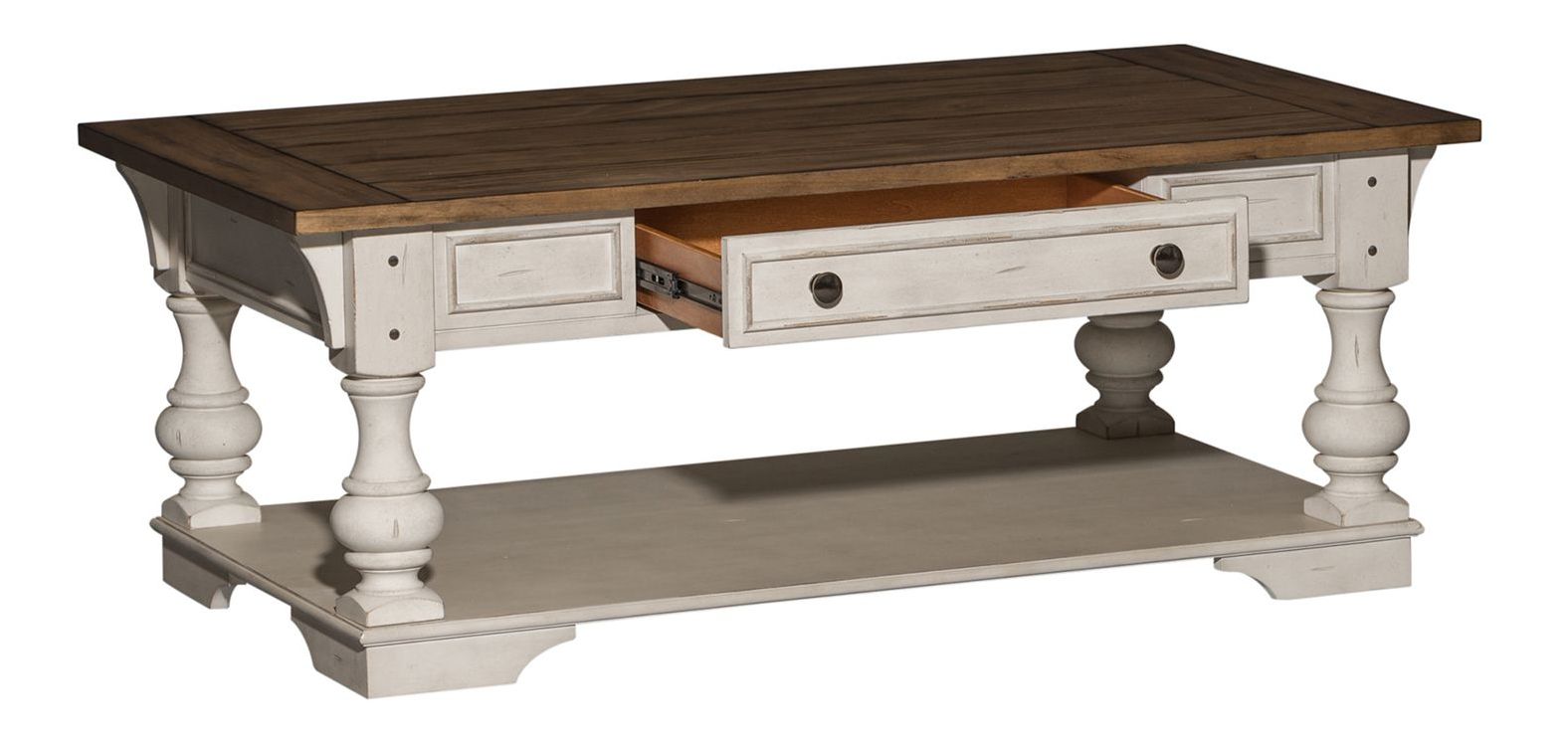 Morgan Creek Cocktail Table Set | Antique White | Liberty