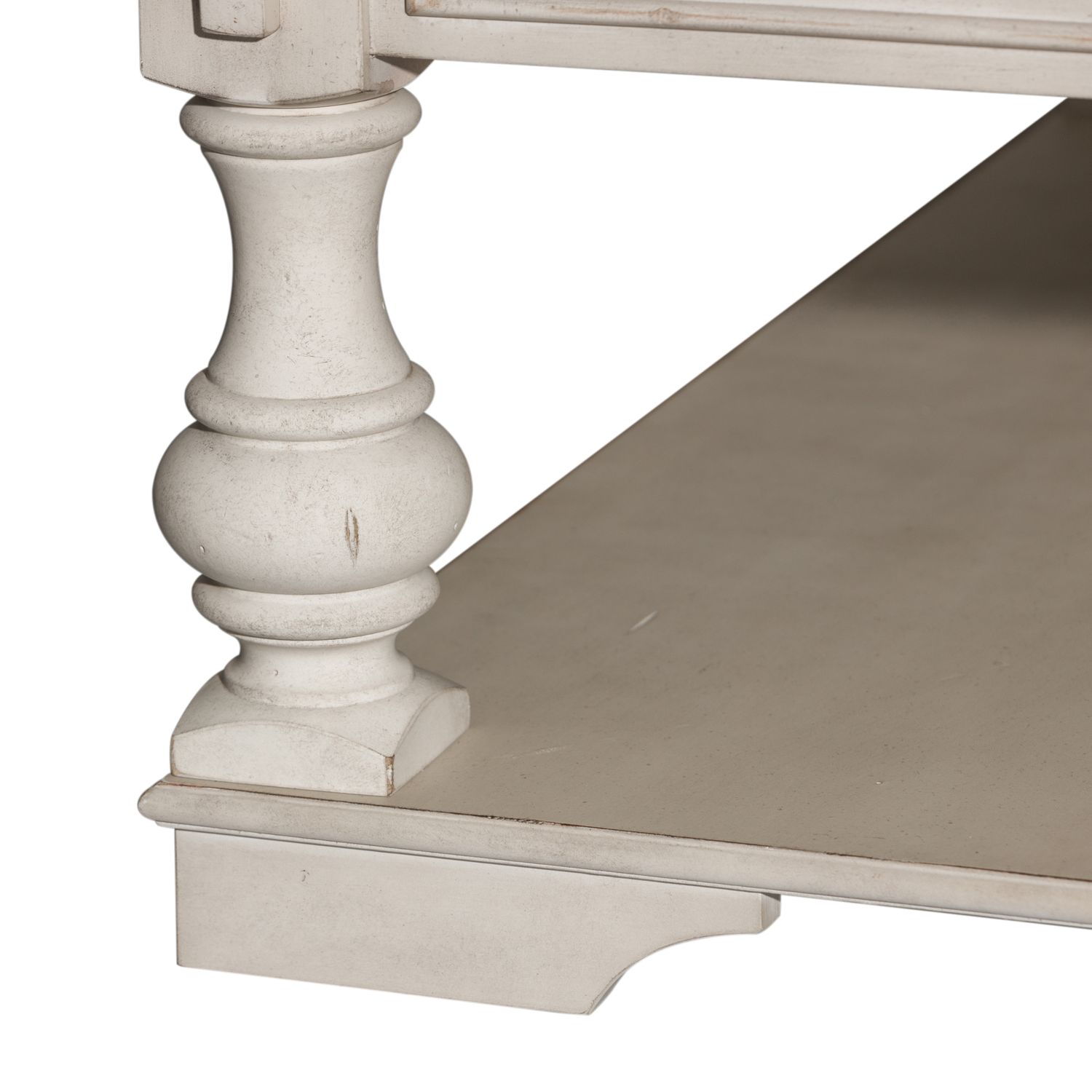 Morgan Creek Rectangular Wood 1-Drawer Cocktail Table w/Casters