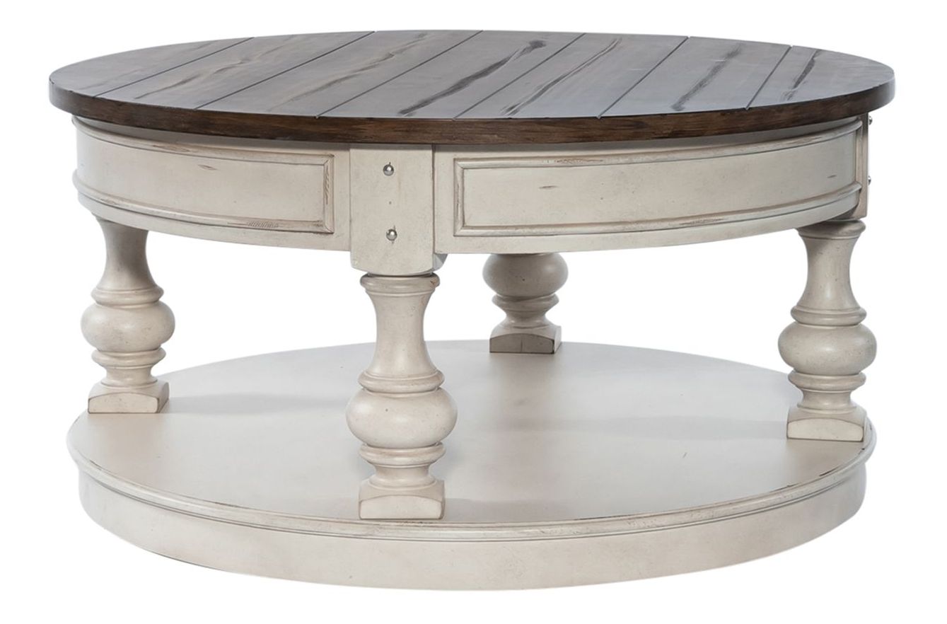 Morgan Creek Square Cocktail Table Set | Antique White | Liberty