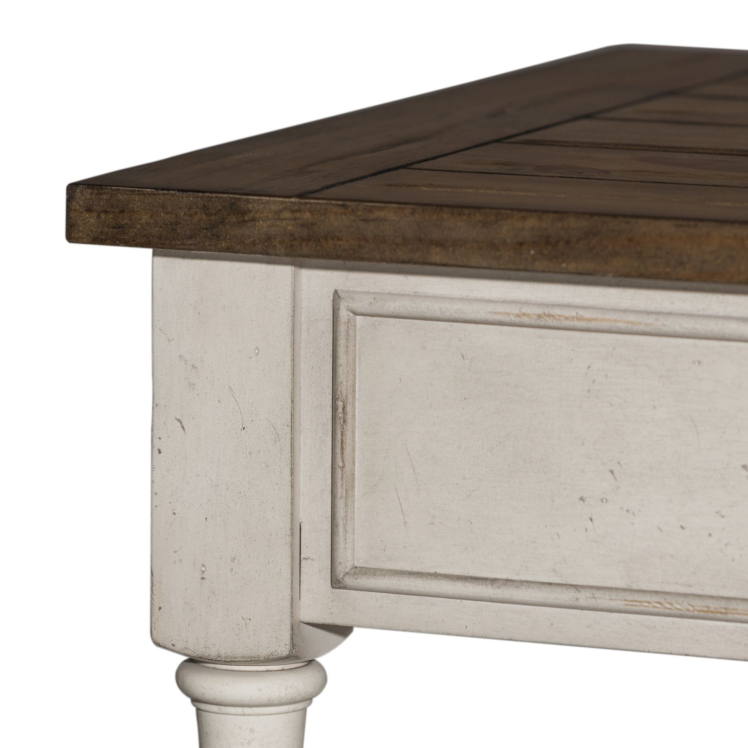 Morgan Creek Round Cocktail Table Set | Antique White | Liberty