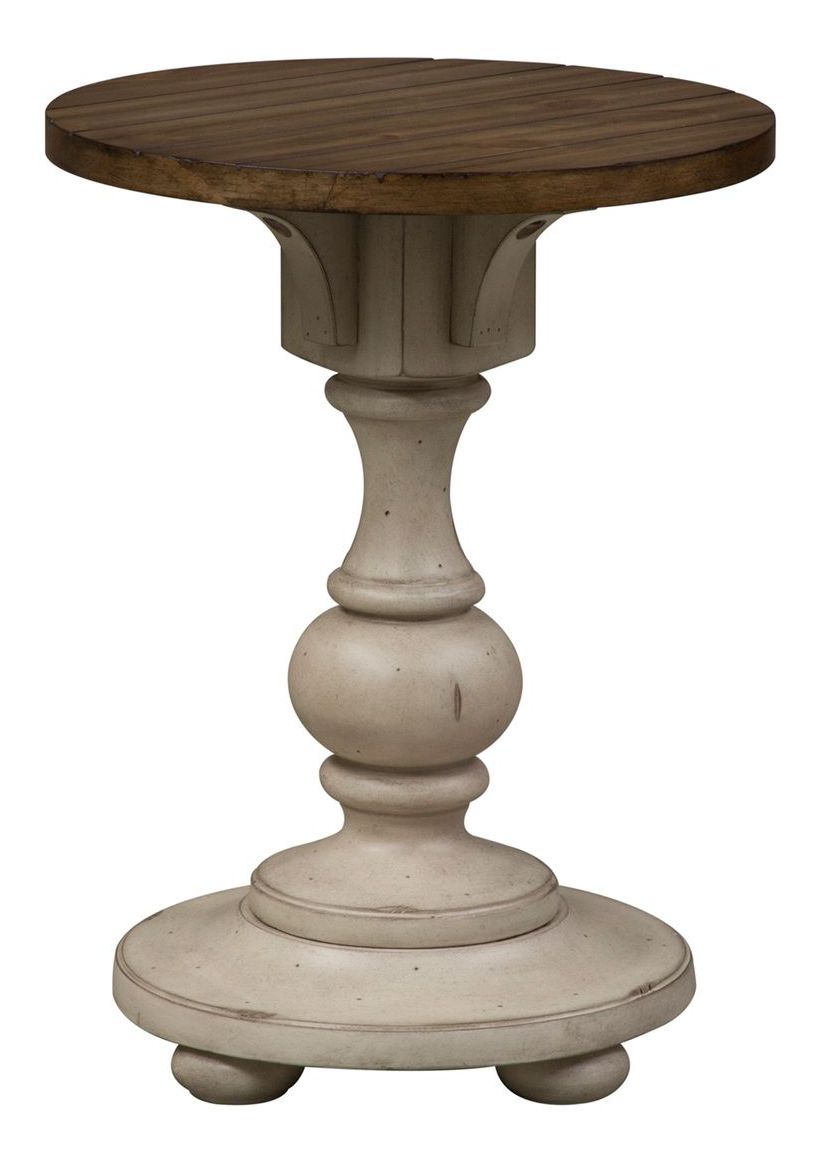 Morgan Creek Round Wood Chairside Table