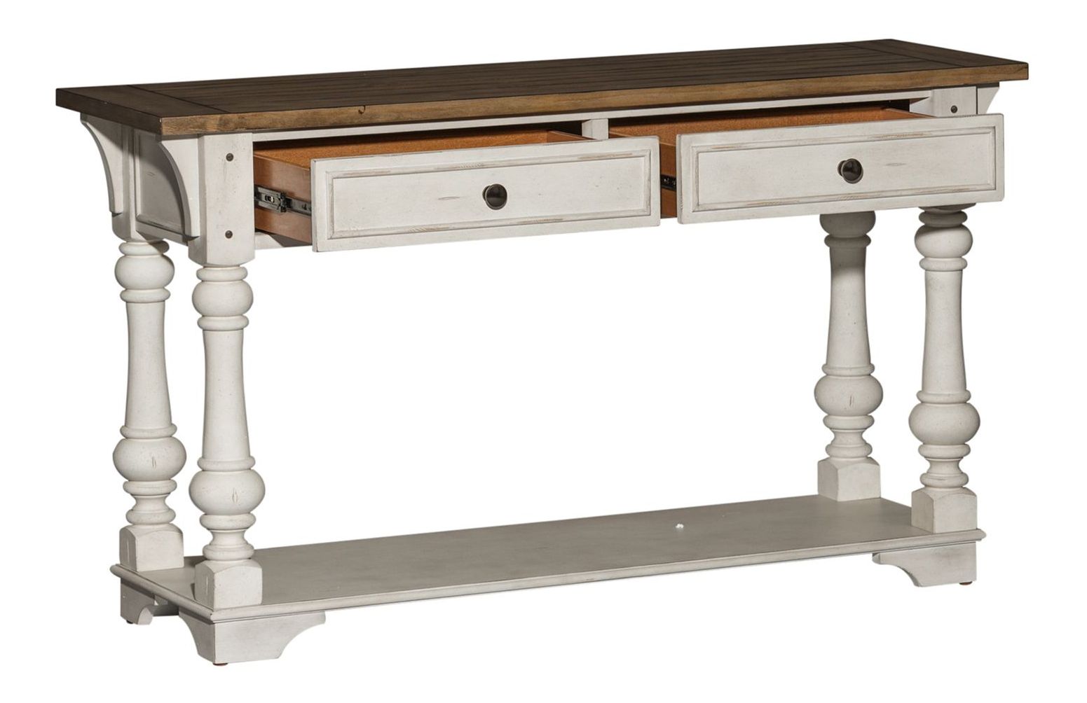 Morgan Creek Square Cocktail Table Set | Antique White | Liberty