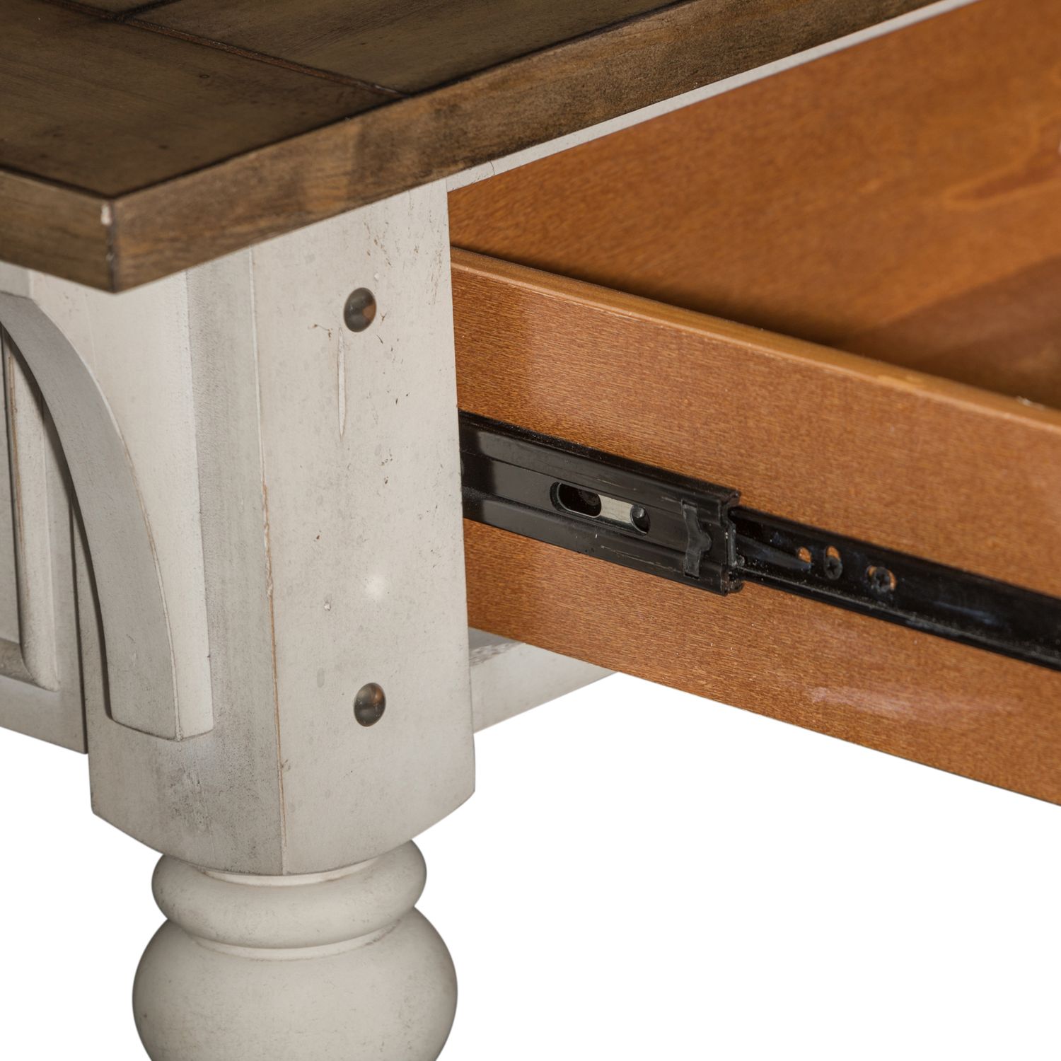 Morgan Creek Square Cocktail Table Set | Antique White | Liberty