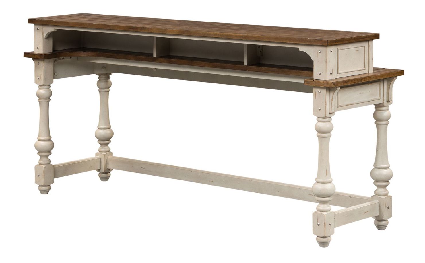 Morgan Creek Rectangular Wood Console Bar Table
