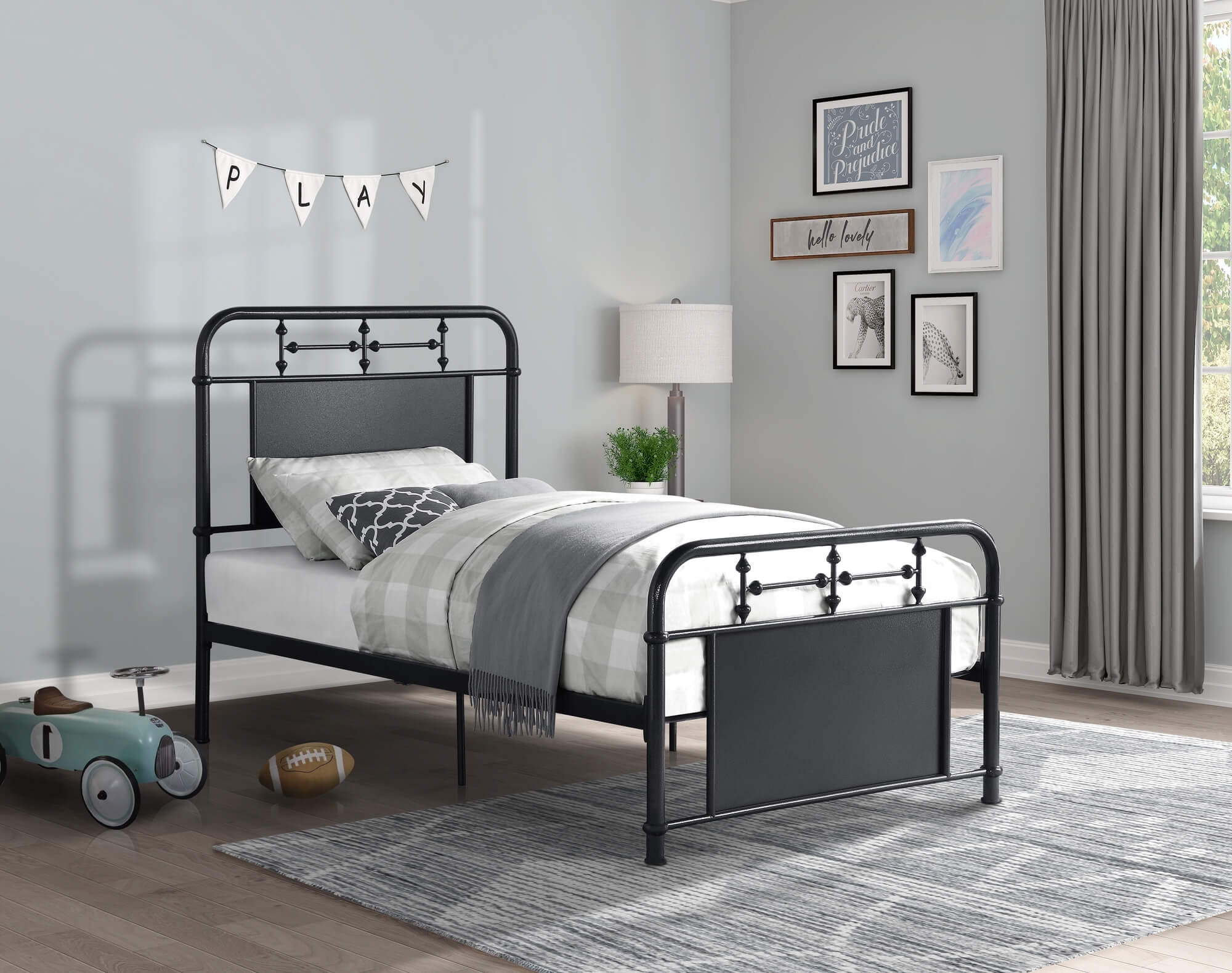 Blanchard Metal Platform Bed, Twin Size