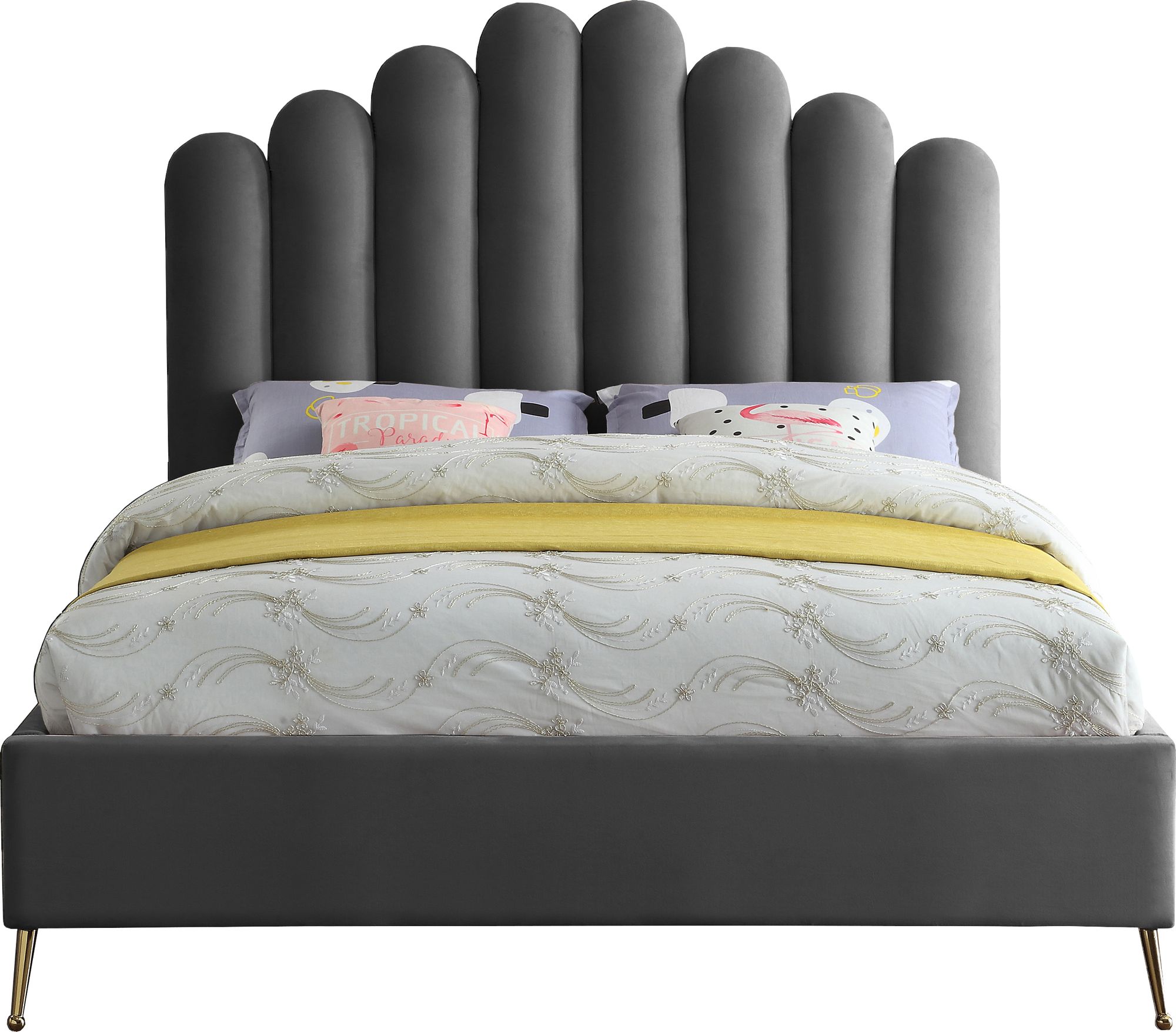 Lily Velvet Full Size Bed