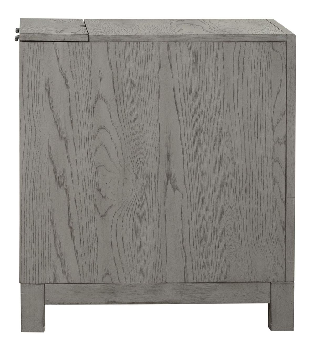 Palmetto Heights Rectangular Wood 3-Drawer Chairside Table w/Charging Station