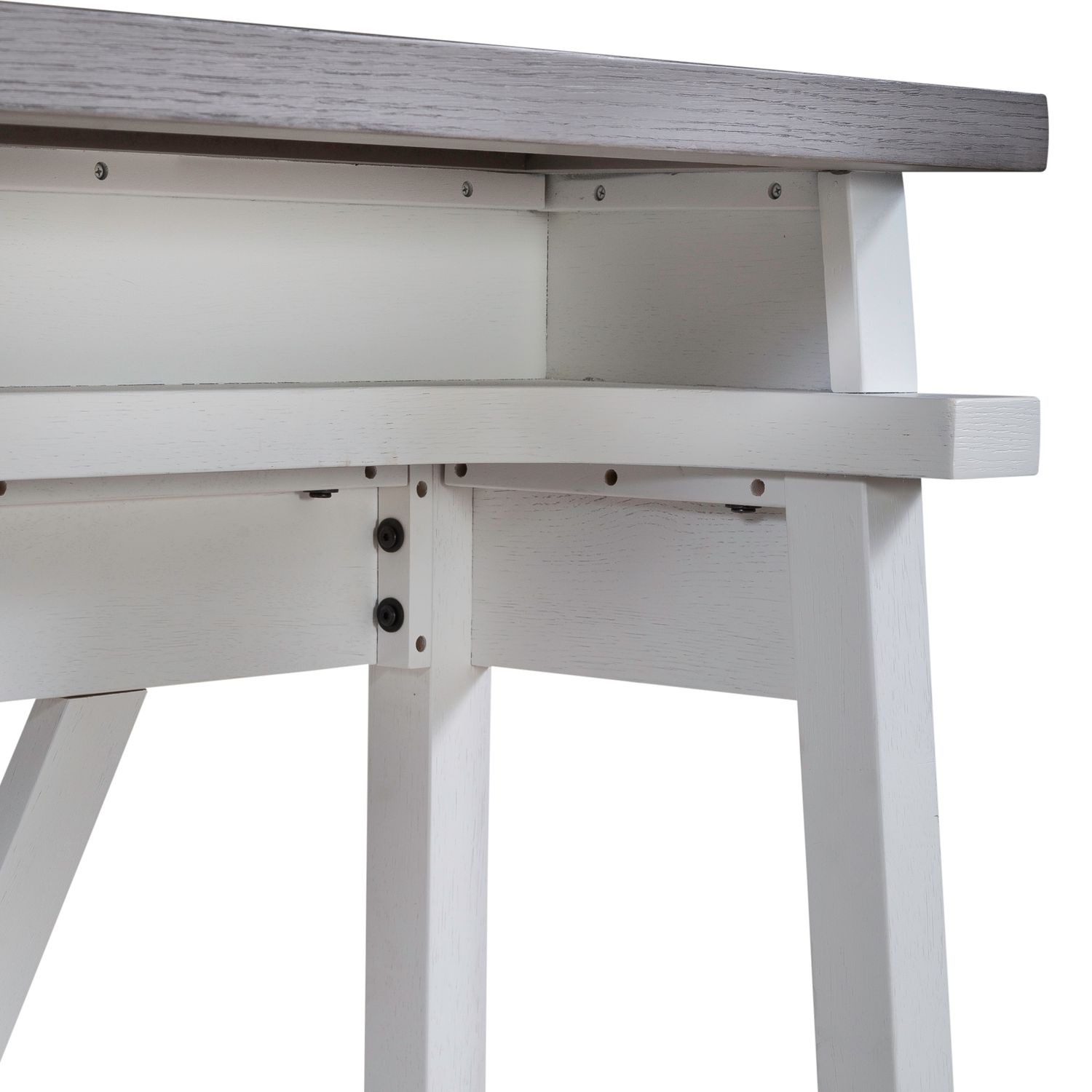 Palmetto Heights Rectangular Wood Console Bar Table w/Charging Station