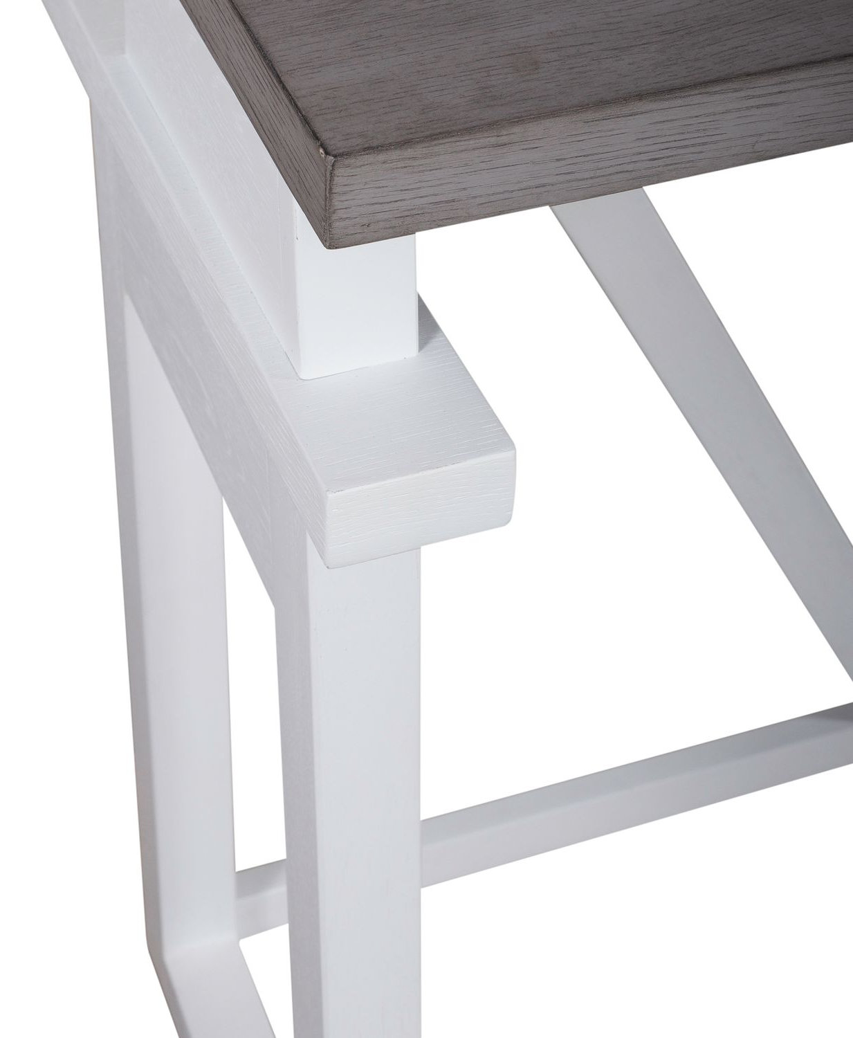 Palmetto Heights Rectangular Wood Console Bar Table w/Charging Station