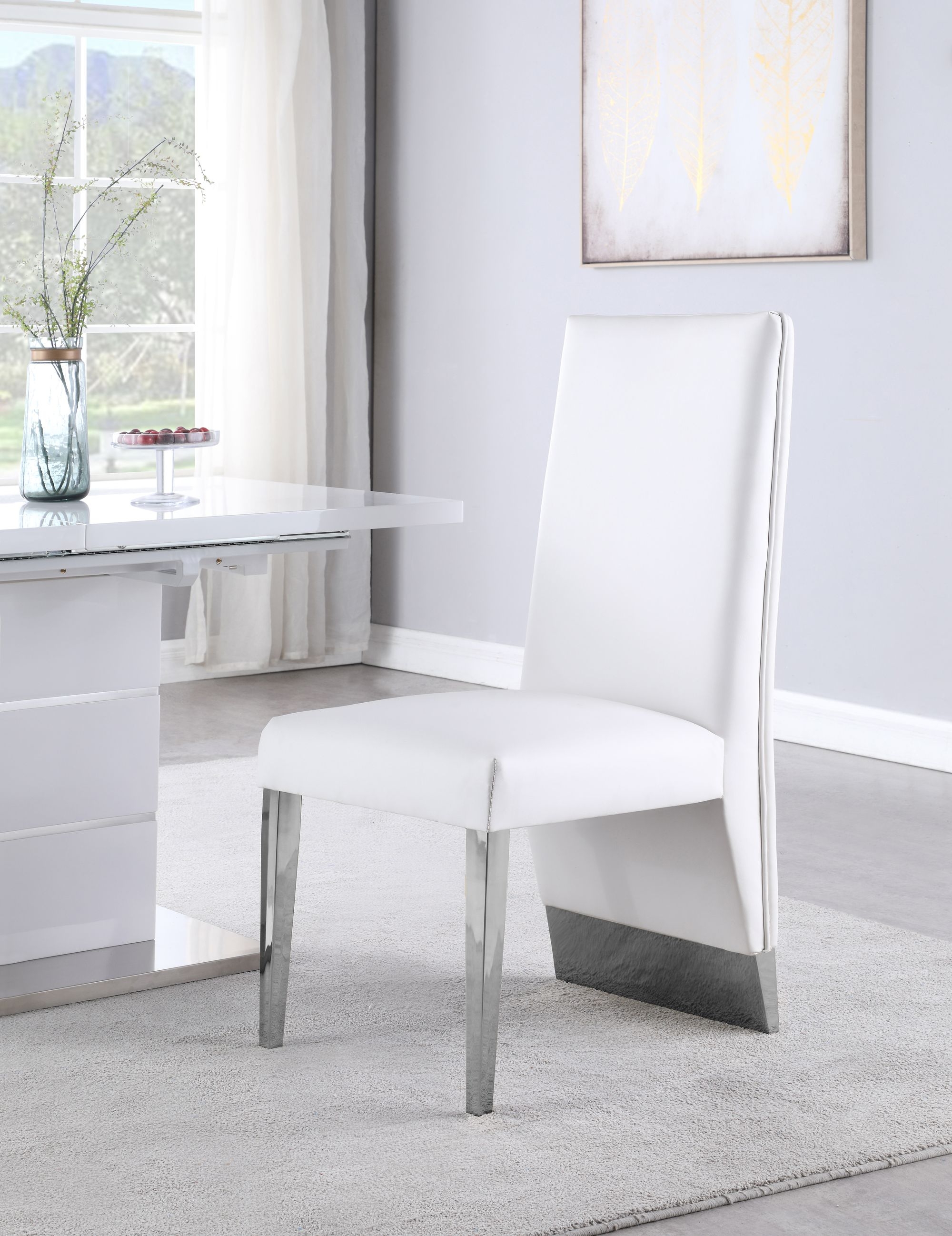 Porsha Dining Chair with Metal Legs