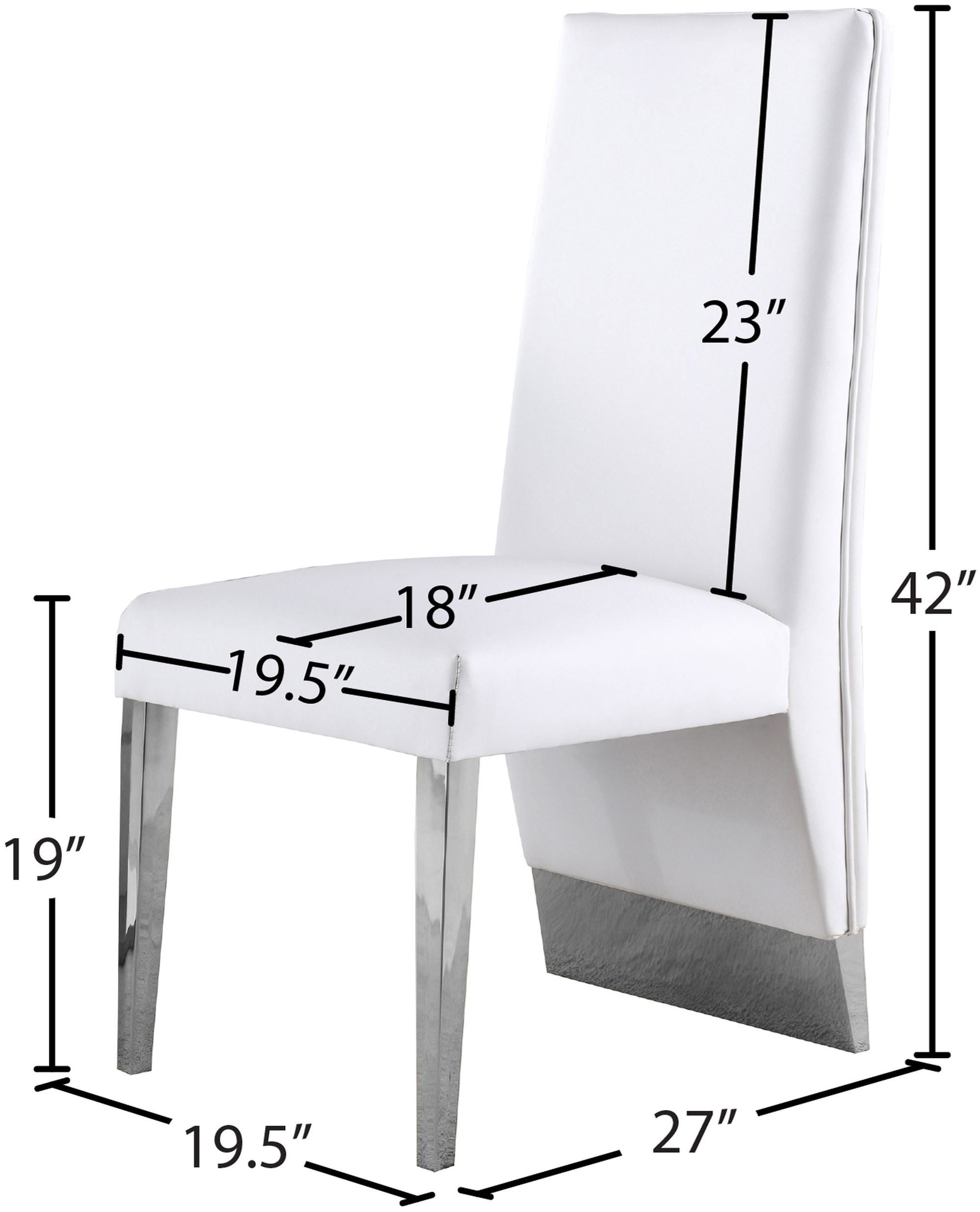 Porsha Dining Chair with Metal Legs
