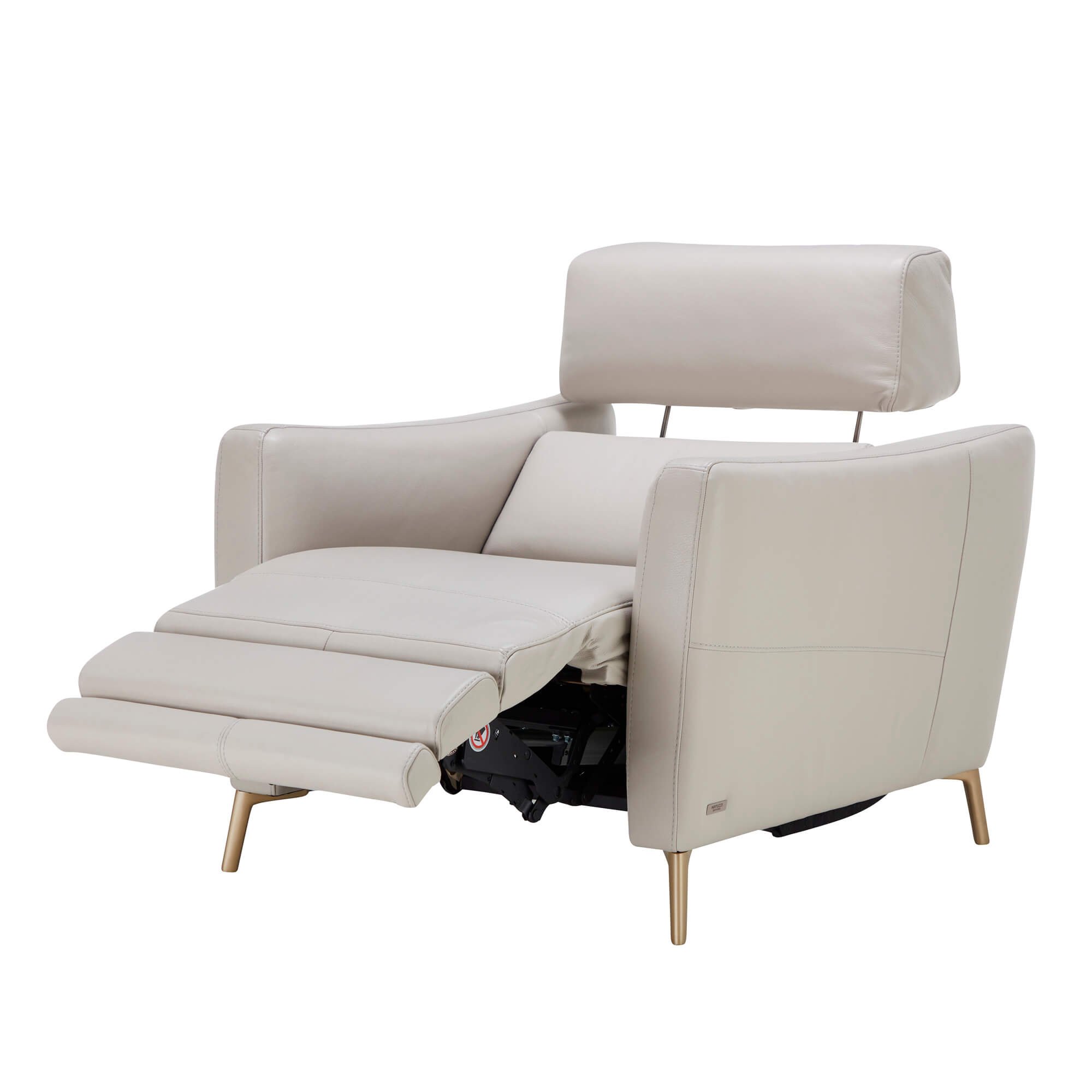 Greg Fabric/Leather Recliner Armchair w/Double Motion