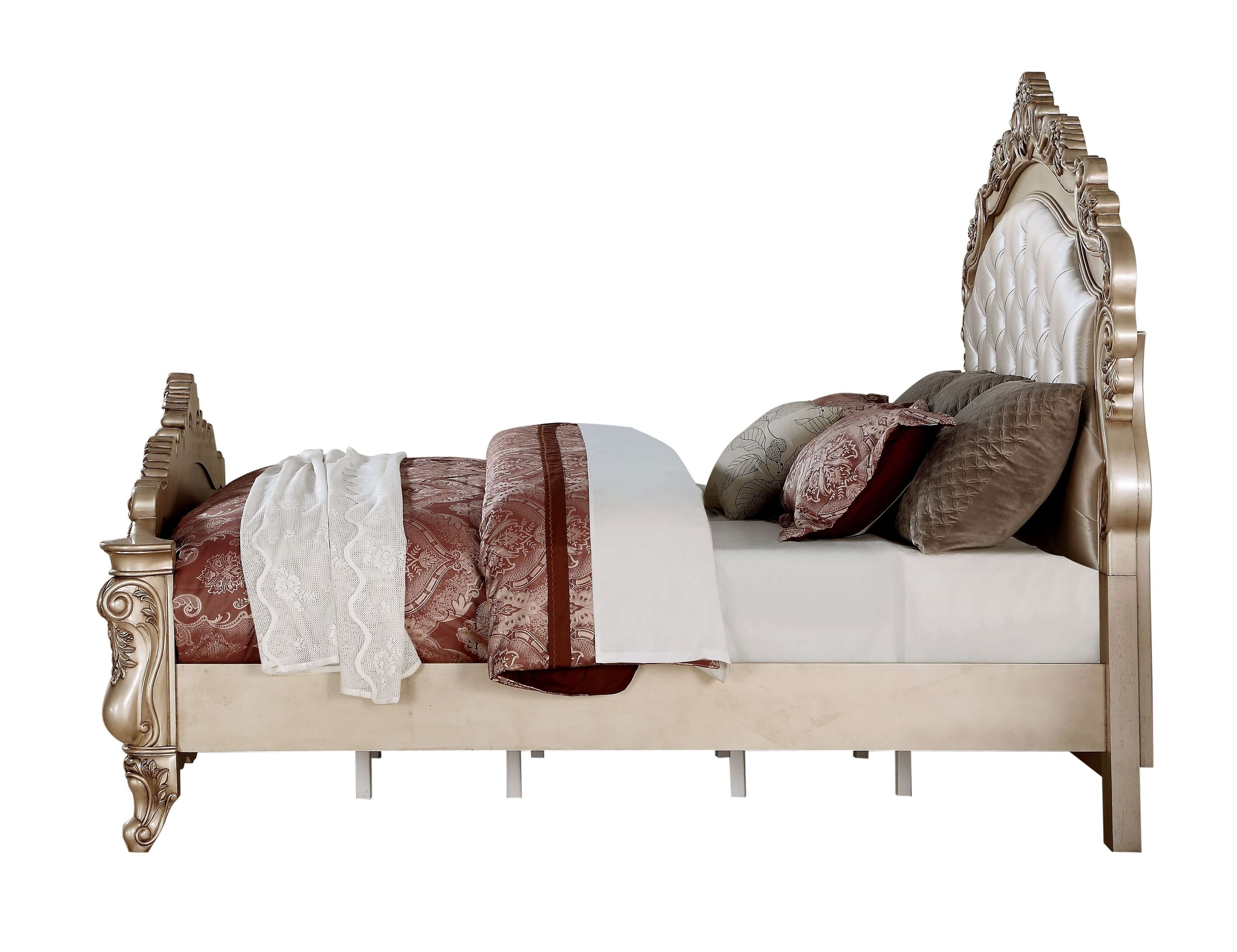 Gorsedd Fabric Tufted Panel Queen Size Bed