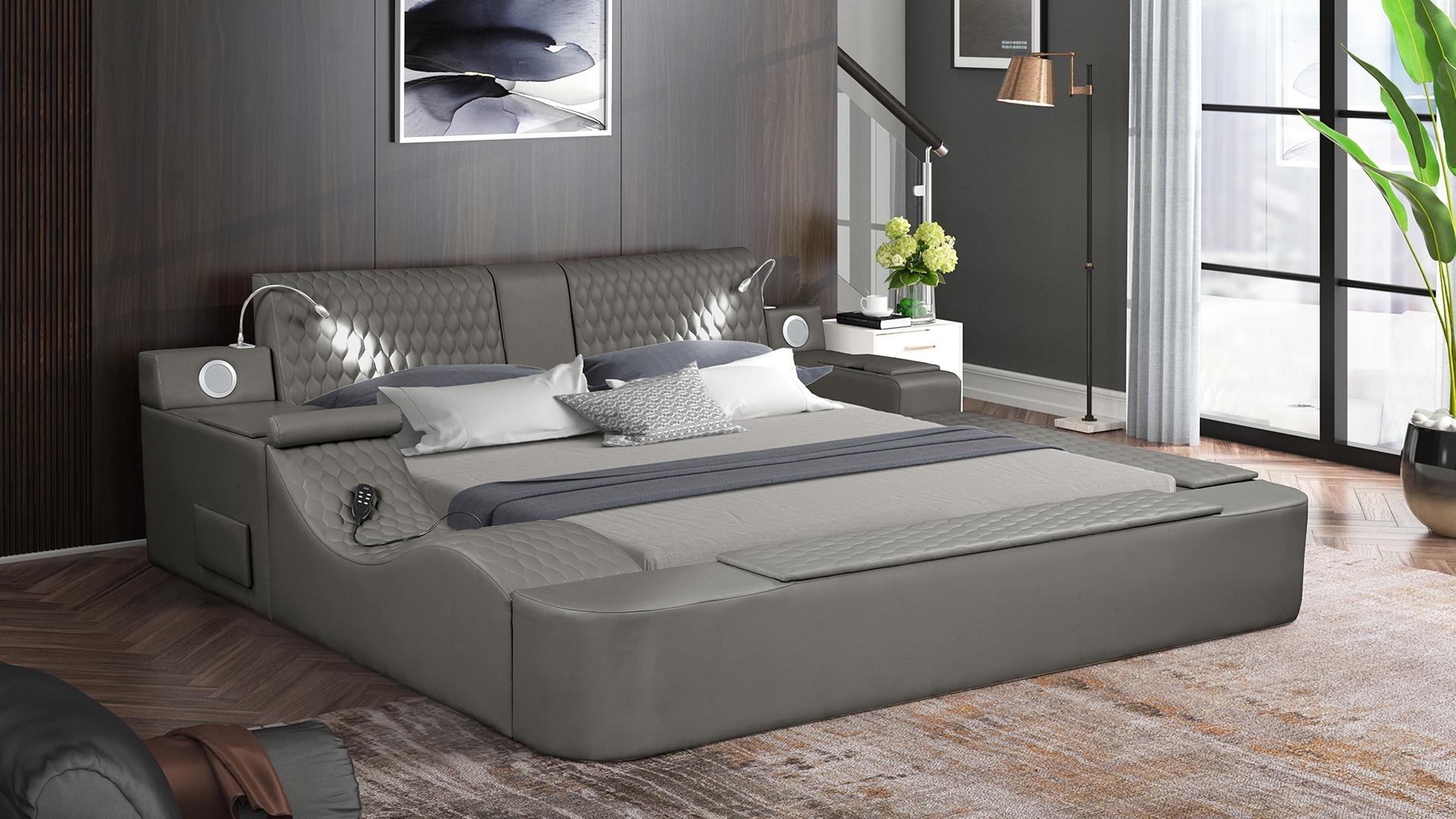 Zoya Fabric Upholstered Bed