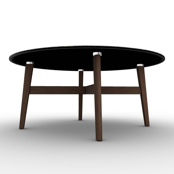 Abrey Laminated Ceramic-Glass/Wood Coffee Table