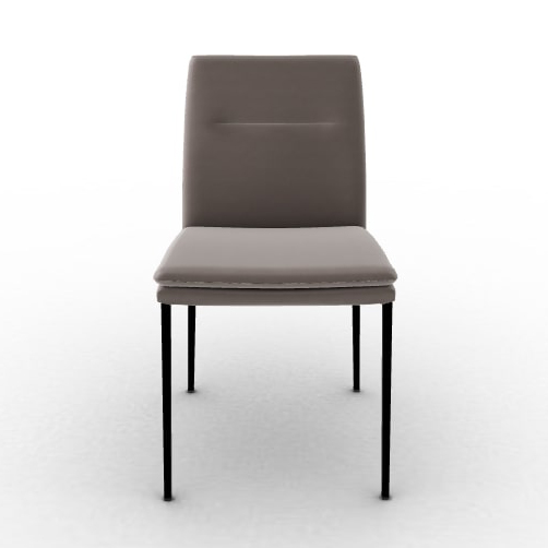 Carmen Large Fabric/Metal Customizable Upholstered Dining Chair