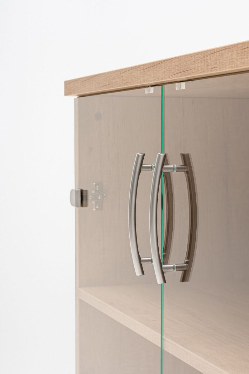 Quando Office Cabinet w/Glass Doors