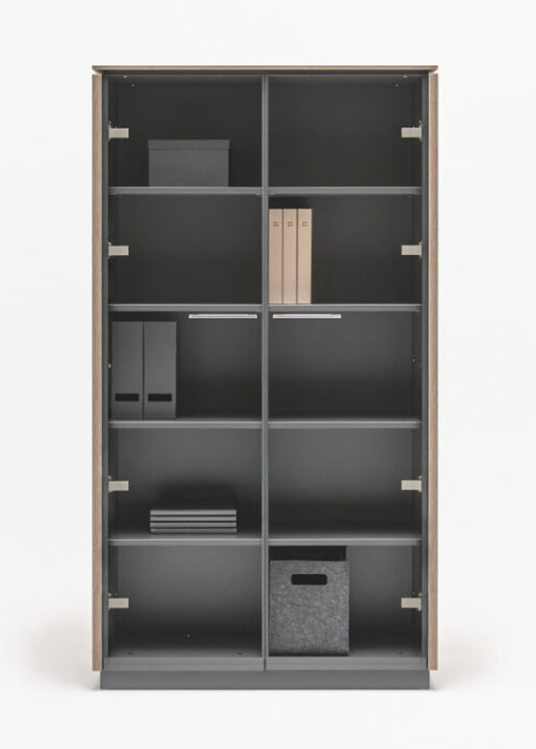 Status Office Cabinet w/Glass Doors & Shelves